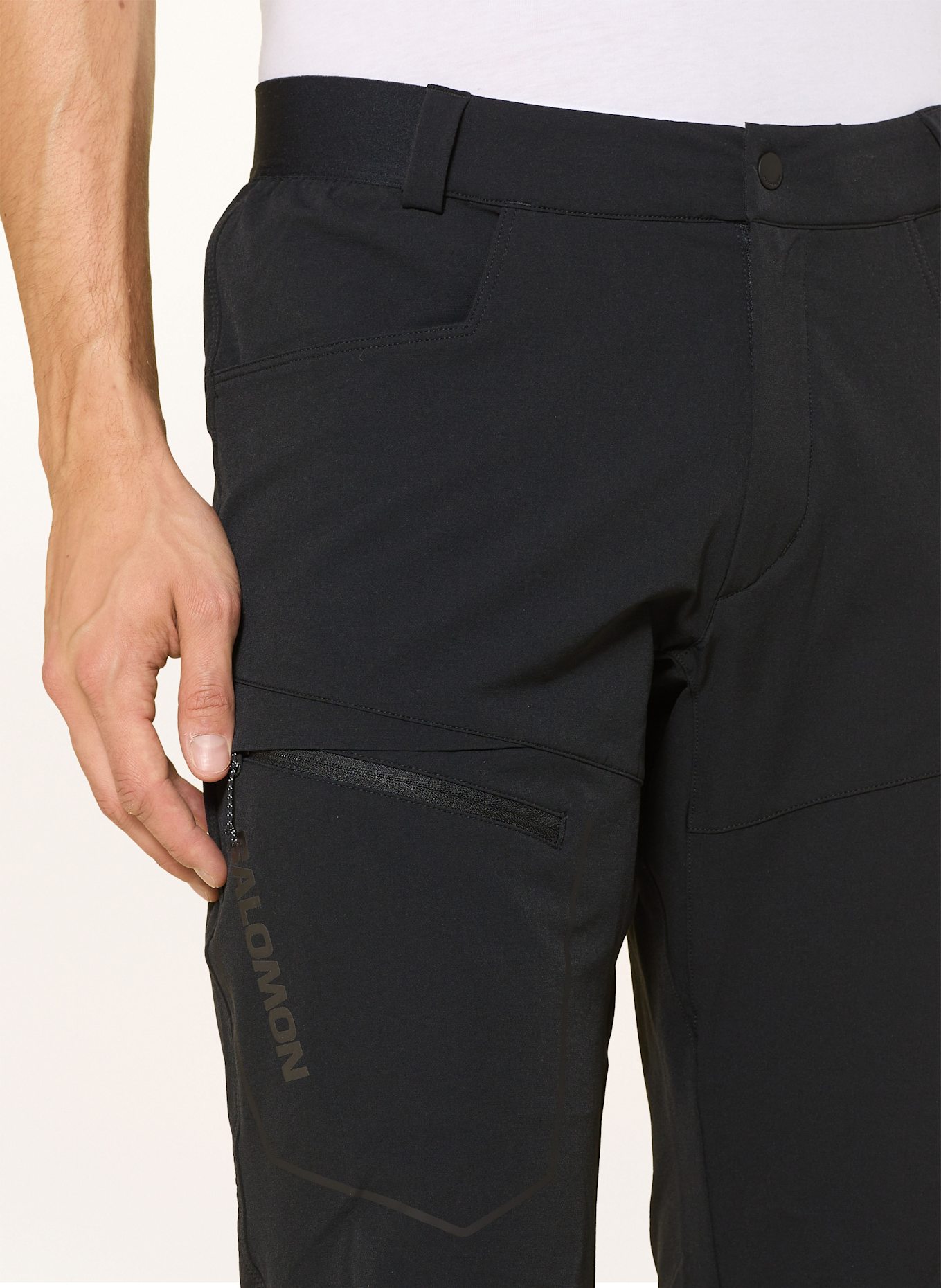 SALOMON WAYFARER trekking trousers: BLACK
