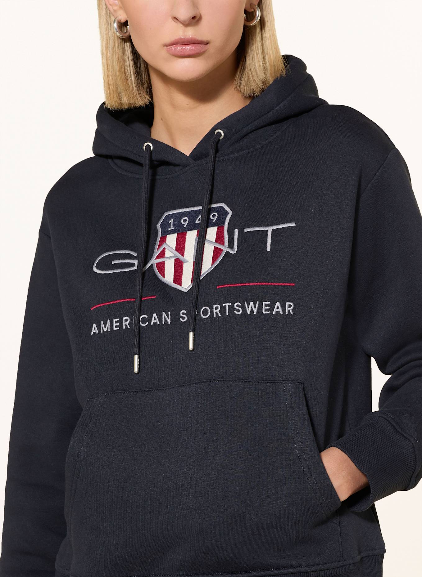 GANT Hoodie: DUNKELBLAU