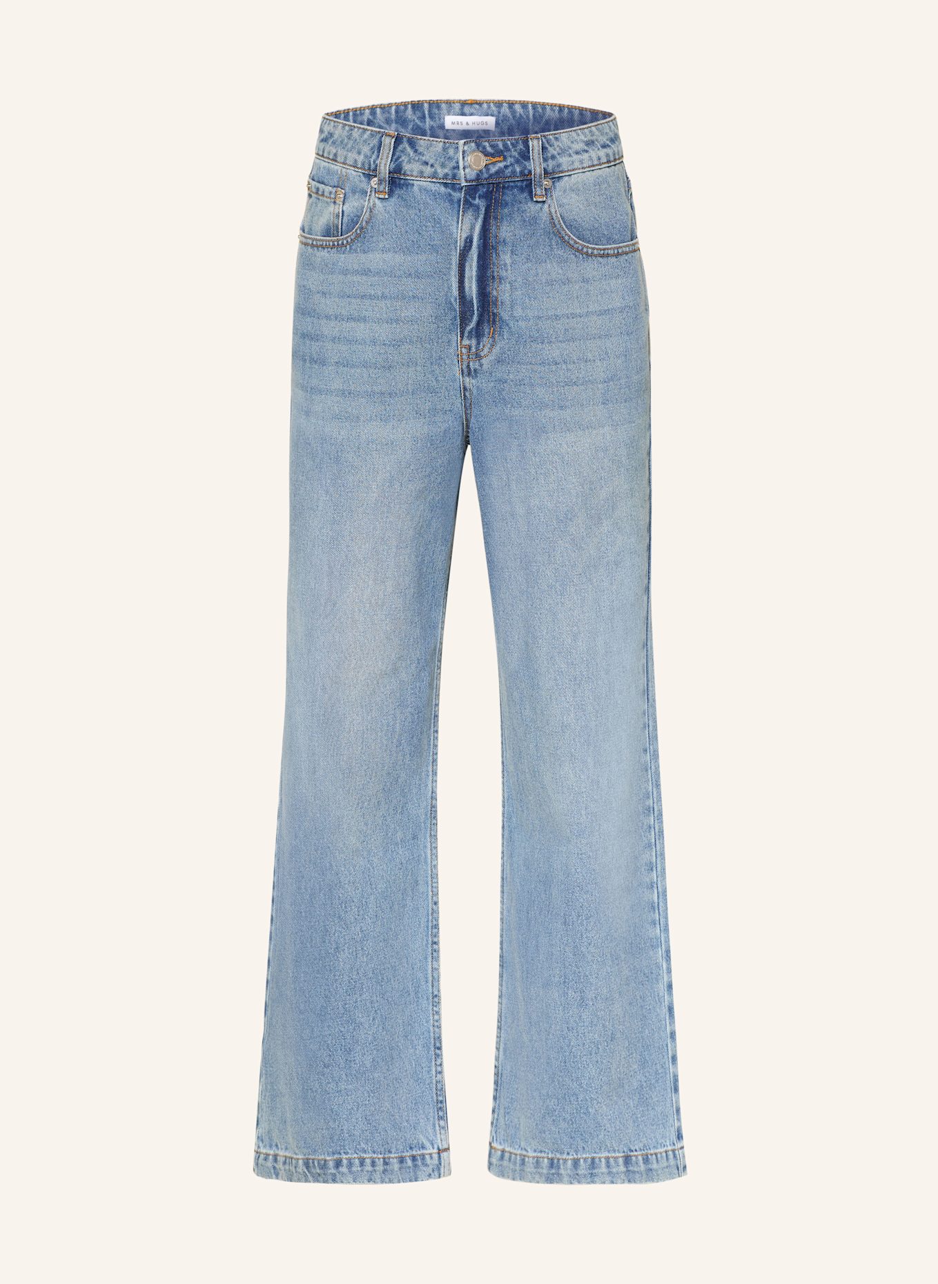 MRS & HUGS Straight jeans: MID BLUE