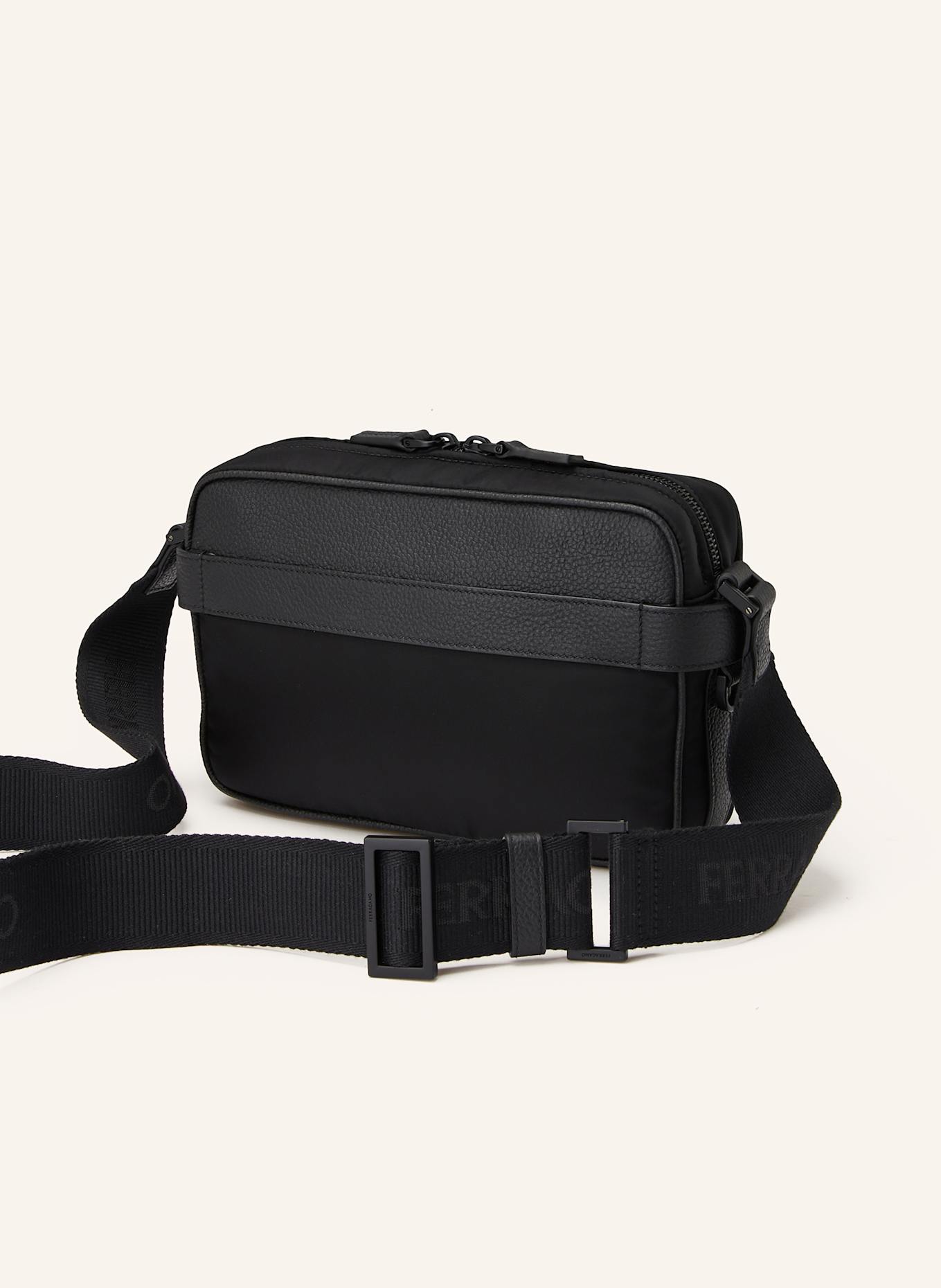 FERRAGAMO Taška přes rameno TWINS: ČERNÁ