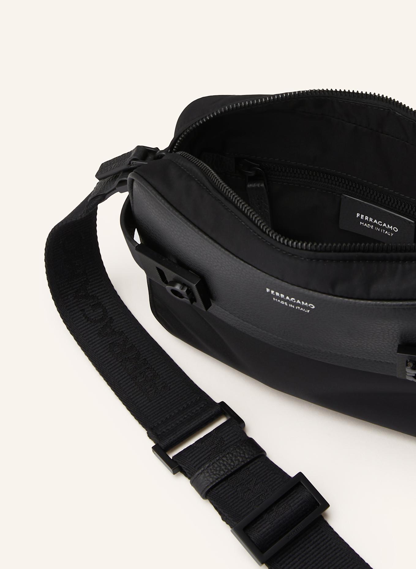 FERRAGAMO Taška přes rameno TWINS: ČERNÁ