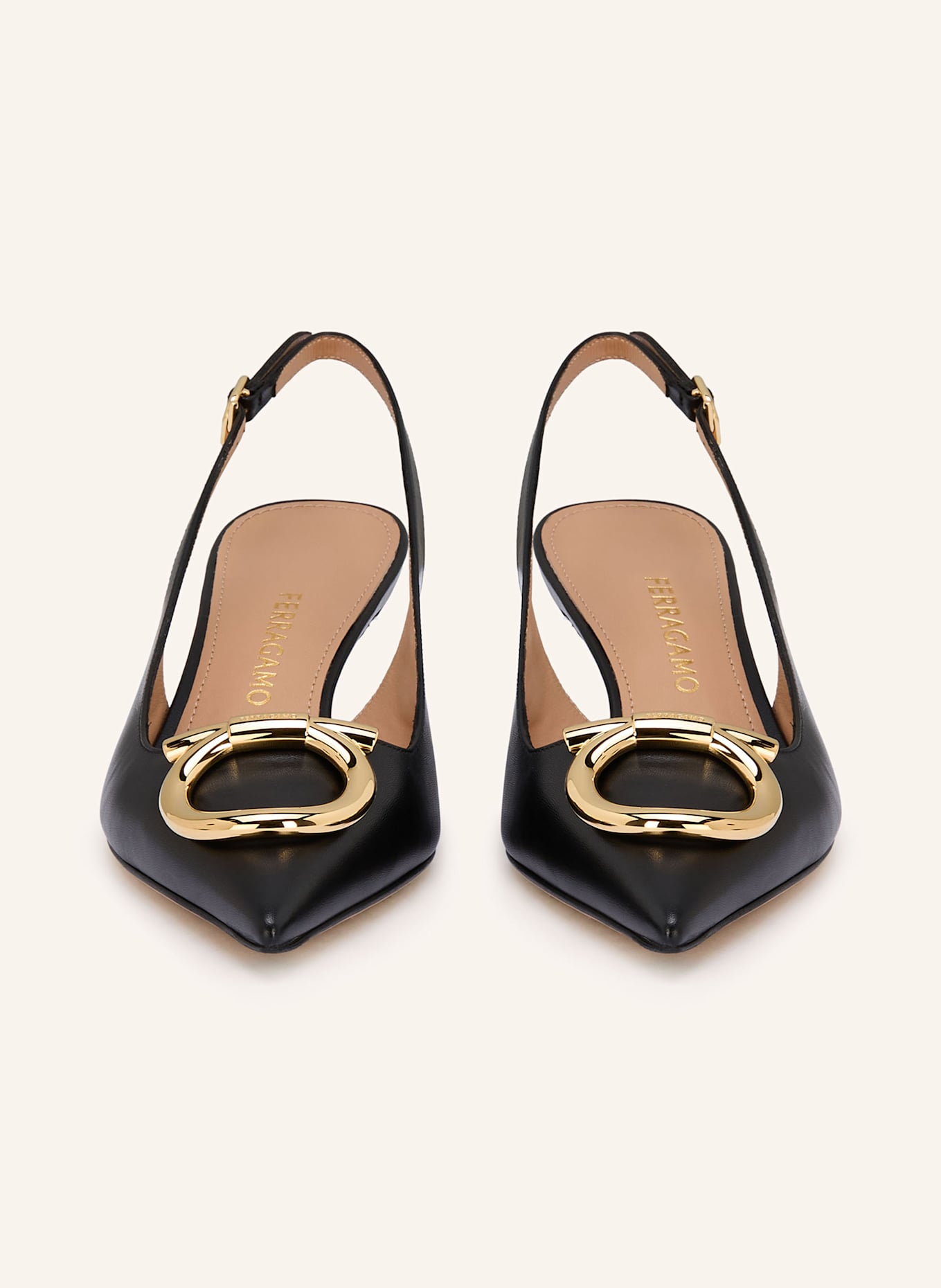 FERRAGAMO Slingpumps SARA: SCHWARZ