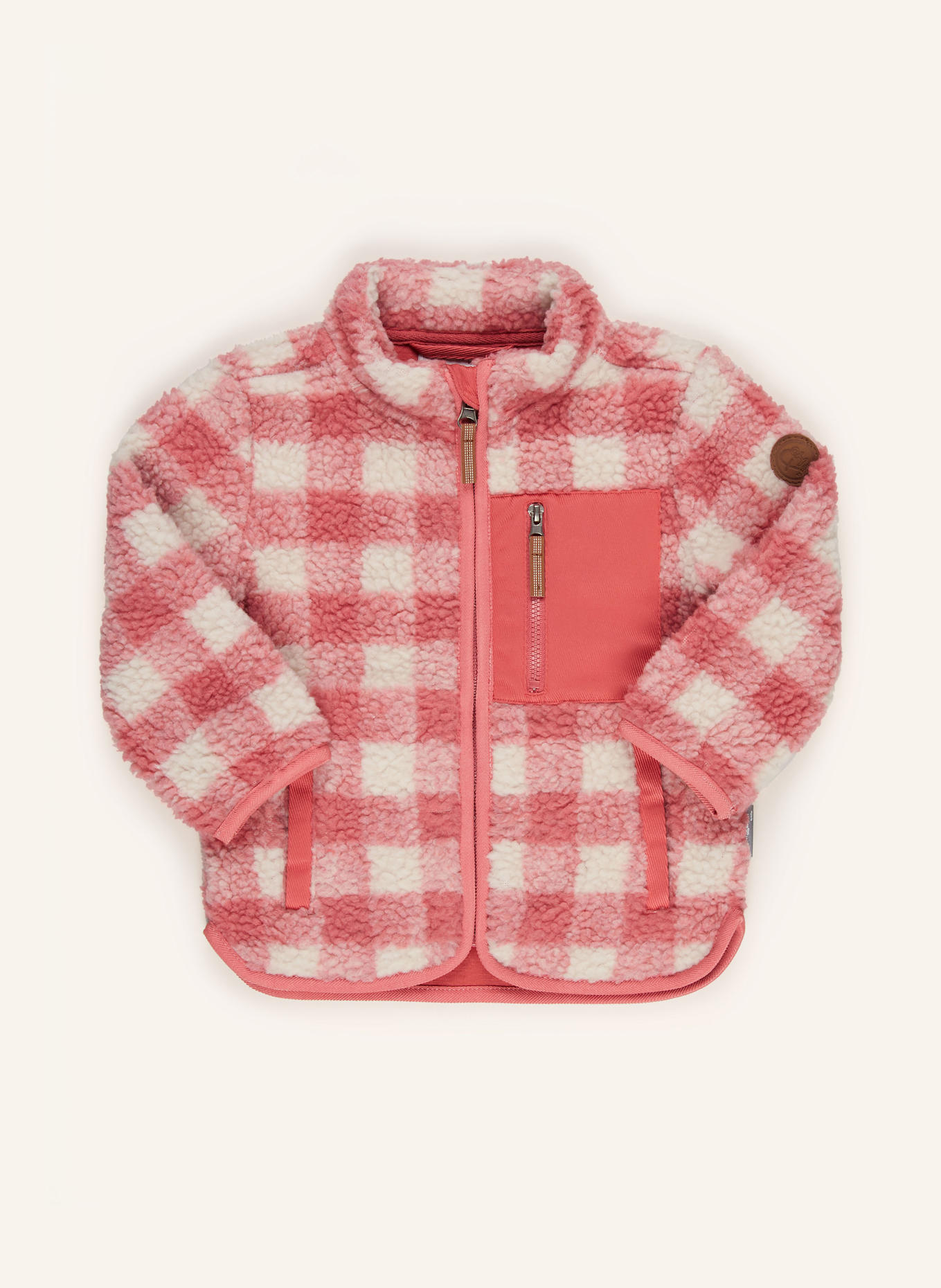 killtec Kurtka z polaru FIOW 50: JASNOCZERWONY / KREMOWY