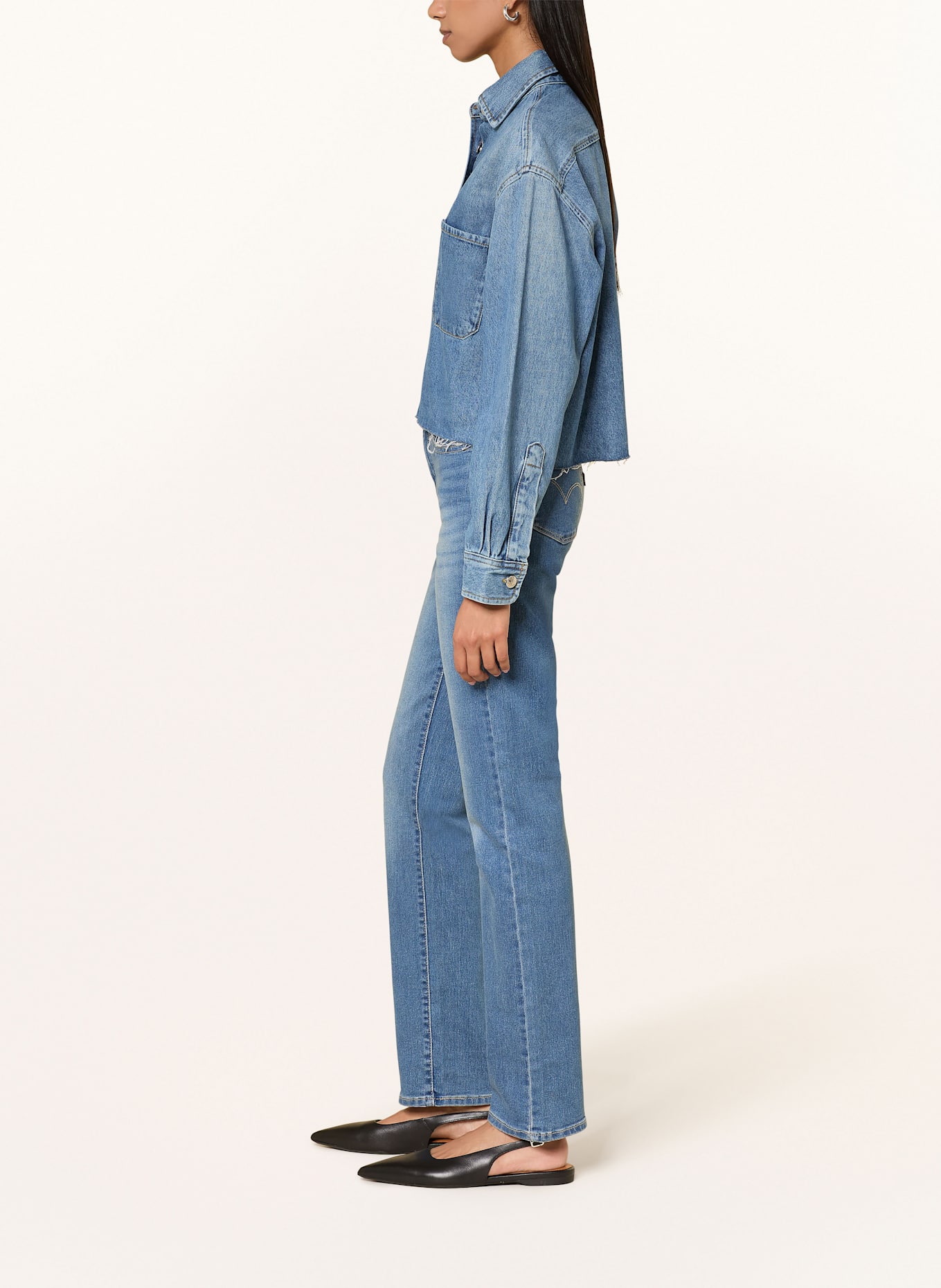 Levi's® Jeansy straight 314 SHAPING: 79 Med Indigo - Worn In