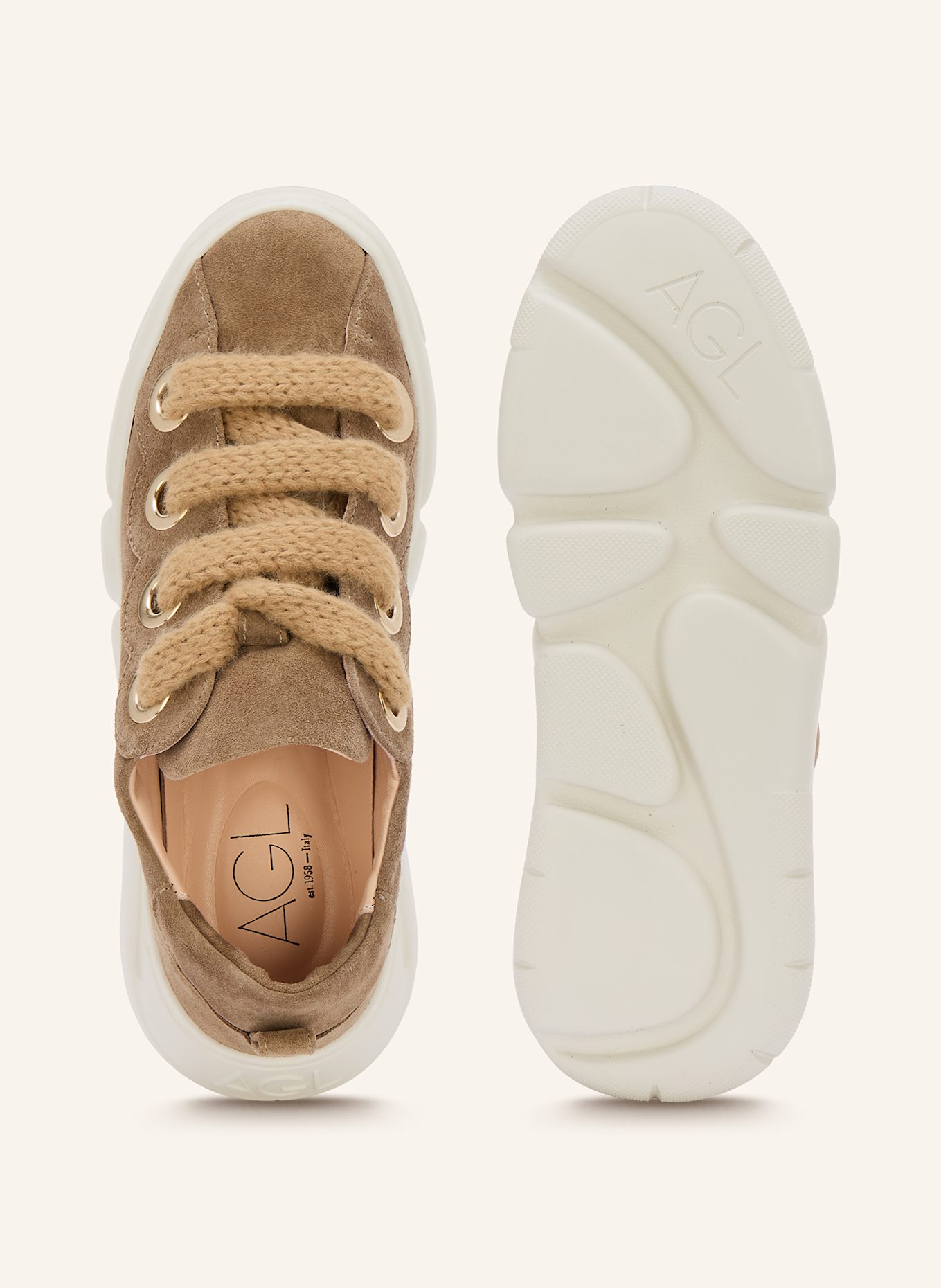 AGL Sneaker SOFT BUBBLE: TAUPE