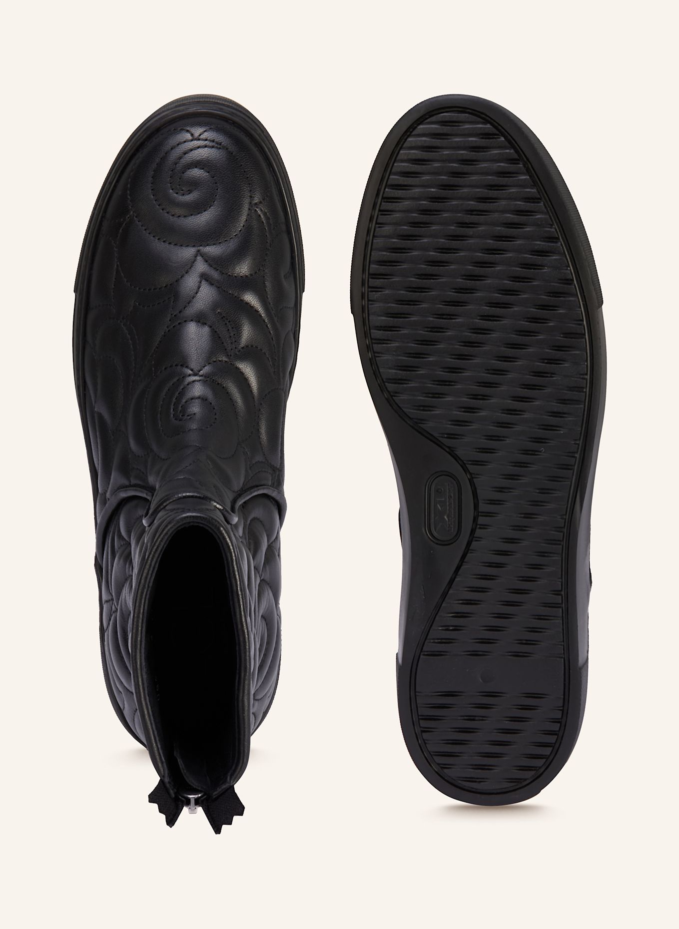 AGL Botki na platformie MEGHAN BOOTIE: CZARNY