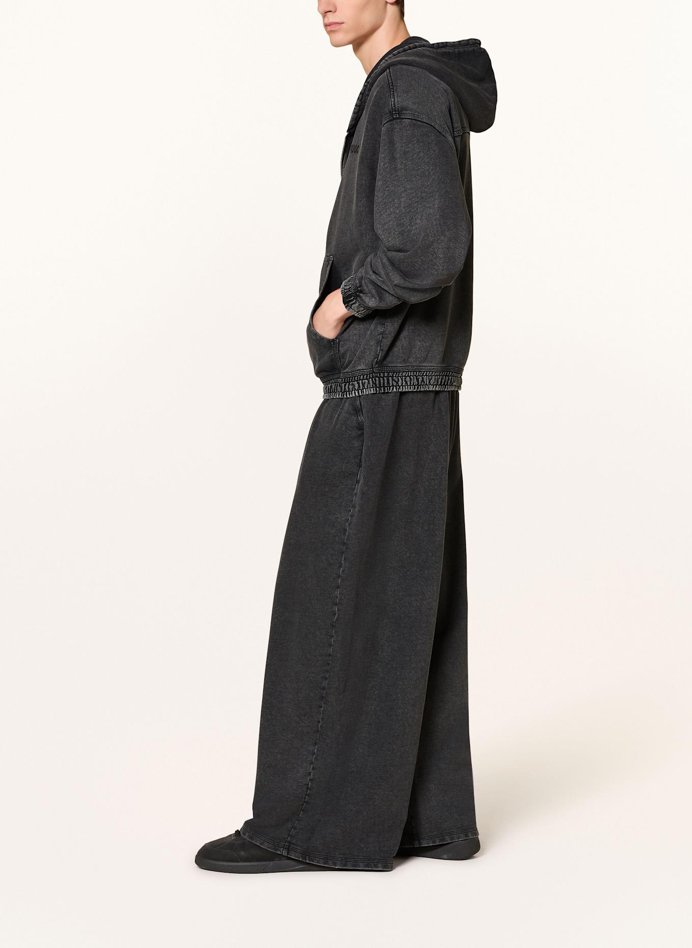 HUGO BLUE Sweat jacket NEBUDI: BLACK