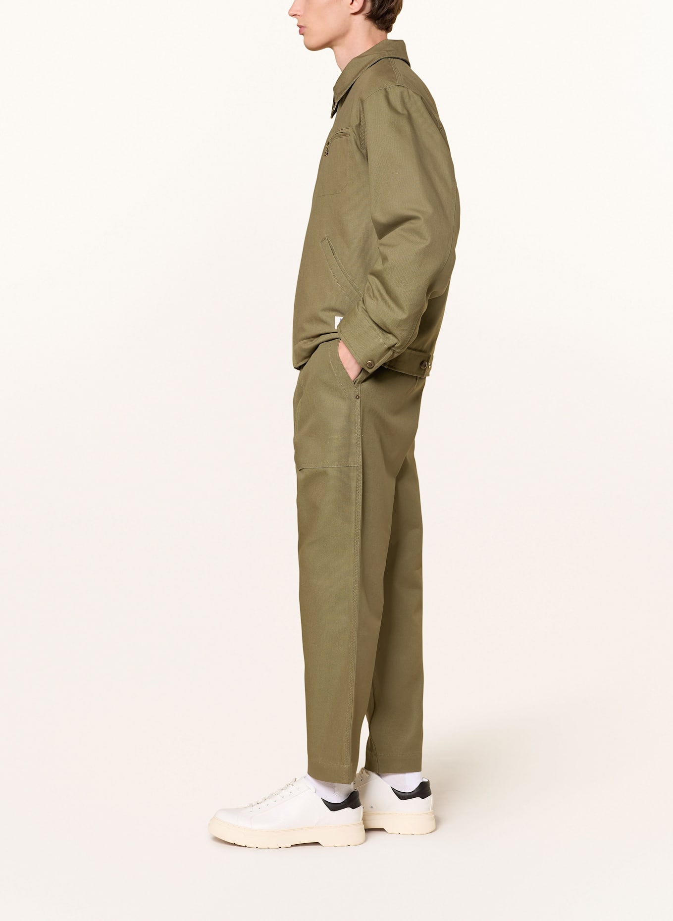 HUGO BLUE Hose GIORE Regular Fit: GRÜN
