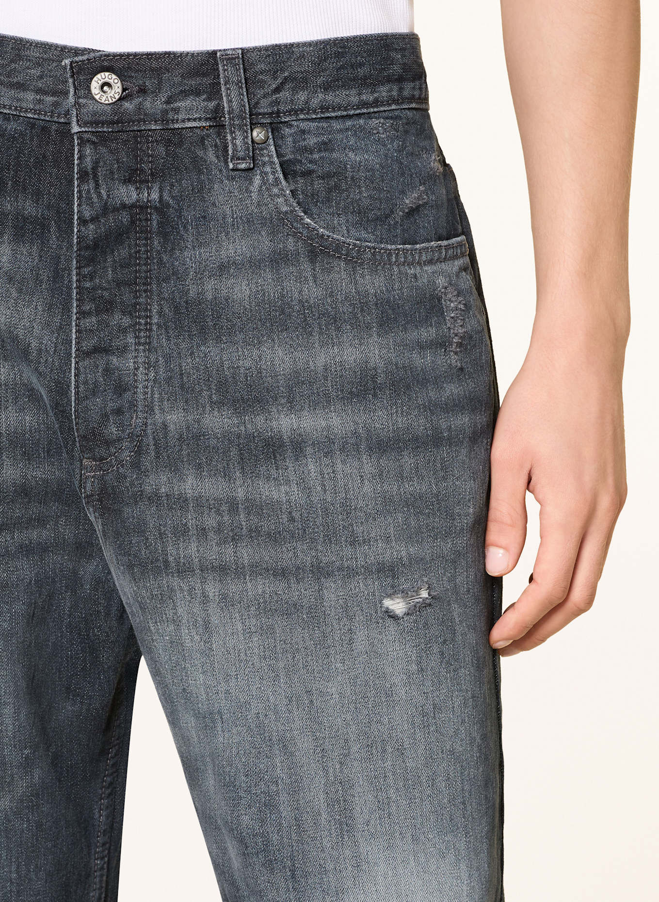 HUGO Jeans NATE Baggy Fit: 405 DARK BLUE