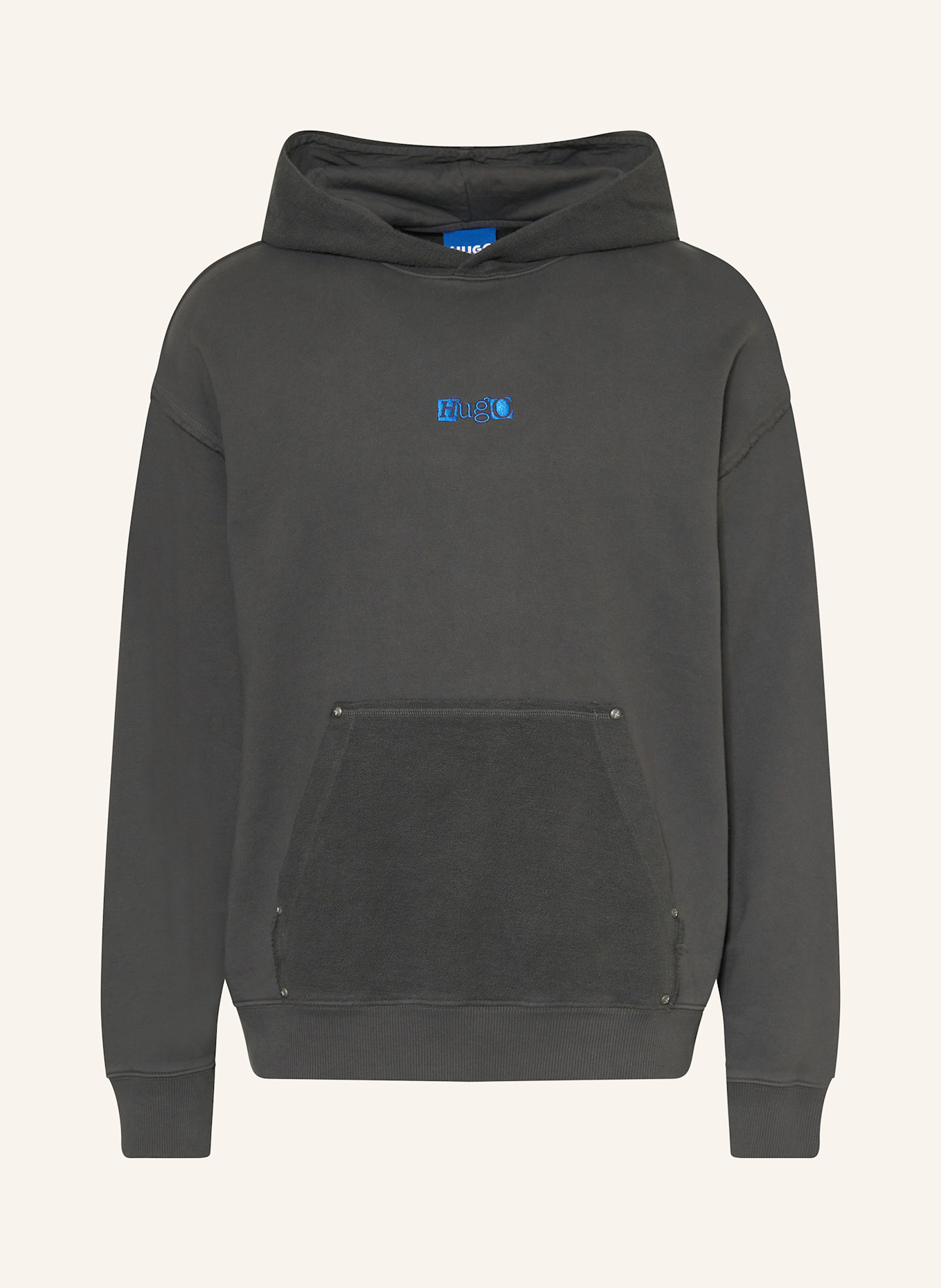HUGO BLUE Hoodie NASDI: SCHWARZ