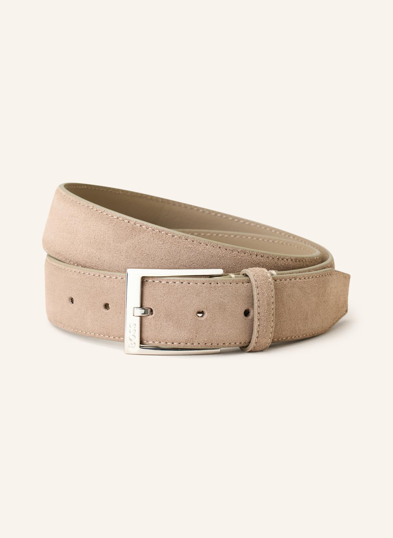 BOSS Ledergürtel ELLOY: BEIGE
