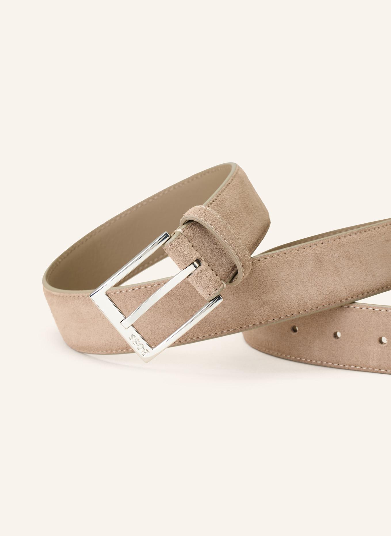 BOSS Ledergürtel ELLOY: BEIGE
