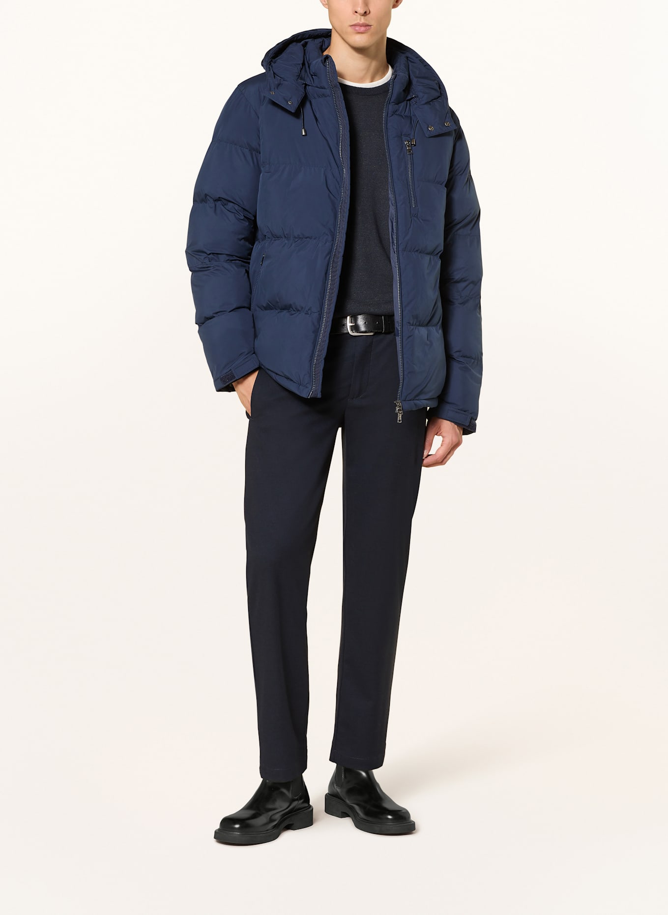 STROKESMAN'S Steppjacke mit DUPONT™ SORONA®-Isolierung: DUNKELBLAU