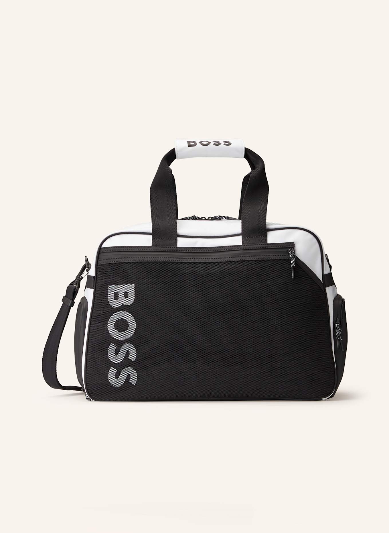BOSS Gym bag ONSET: WHITE / BLACK