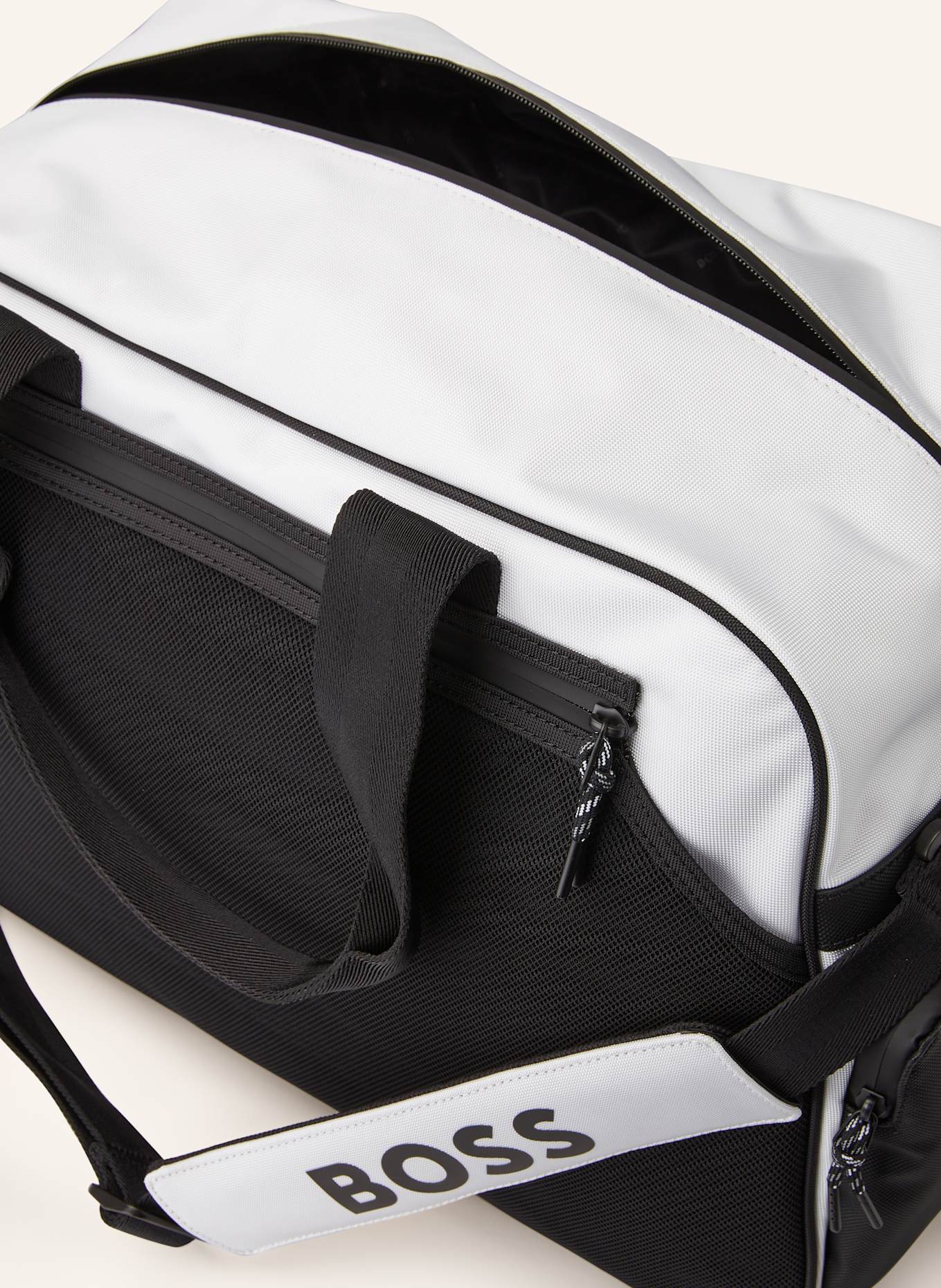 BOSS Gym bag ONSET: WHITE / BLACK