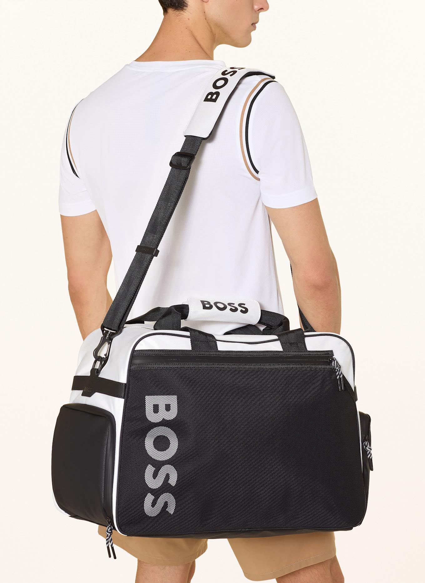 BOSS Gym bag ONSET: WHITE / BLACK