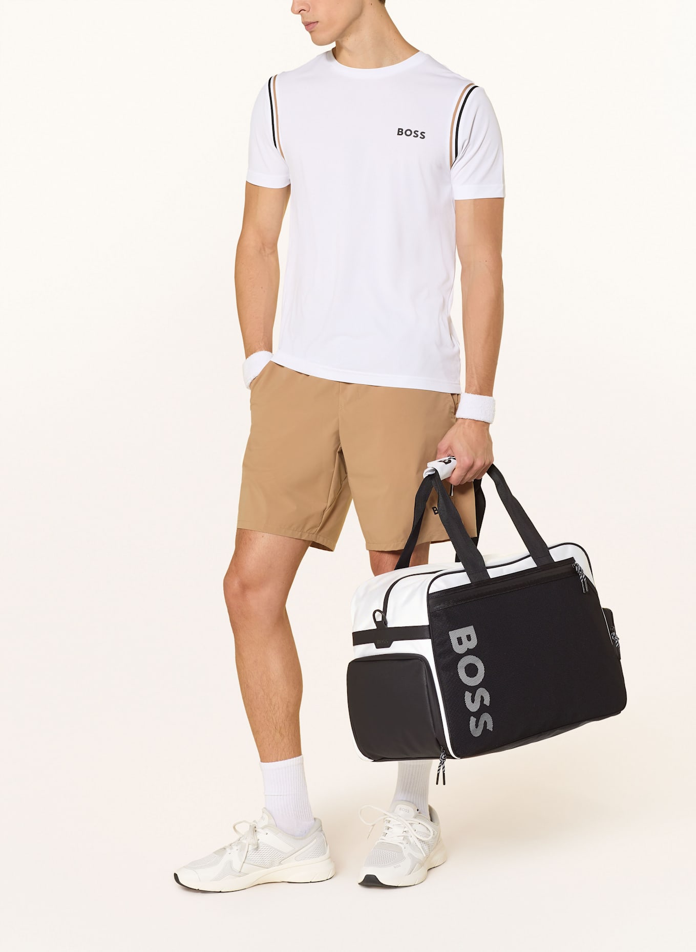 BOSS Gym bag ONSET: WHITE / BLACK