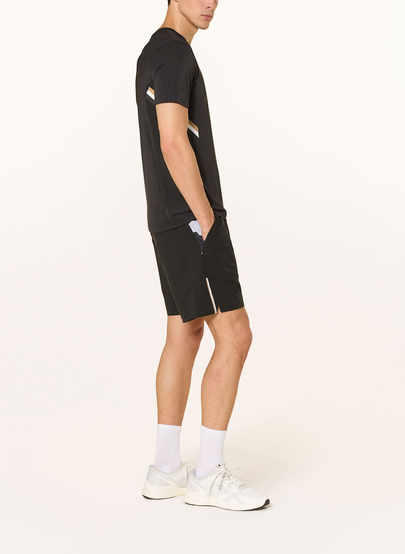 BOSS Tennisshorts T-MATCH: SCHWARZ