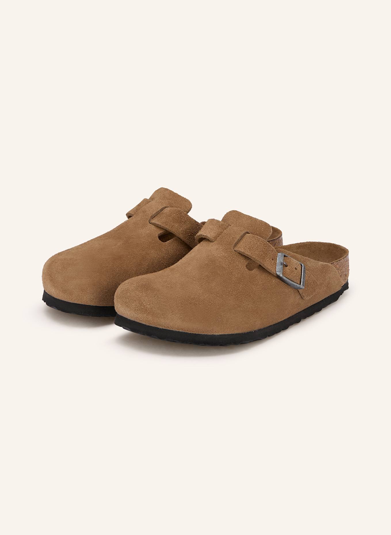 BIRKENSTOCK Pantoletten BOSTON: HELLBRAUN