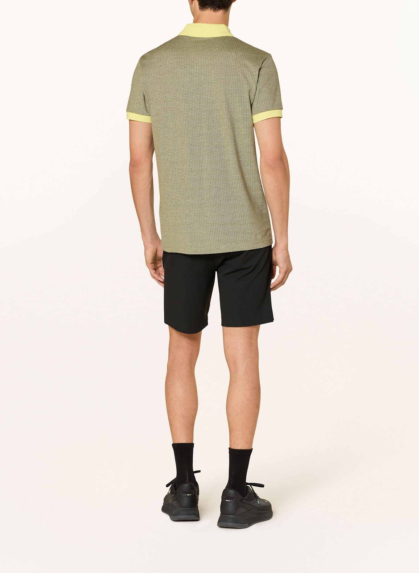 BOSS Piqué-Poloshirt POLO TL: HELLGRÜN / SCHWARZ