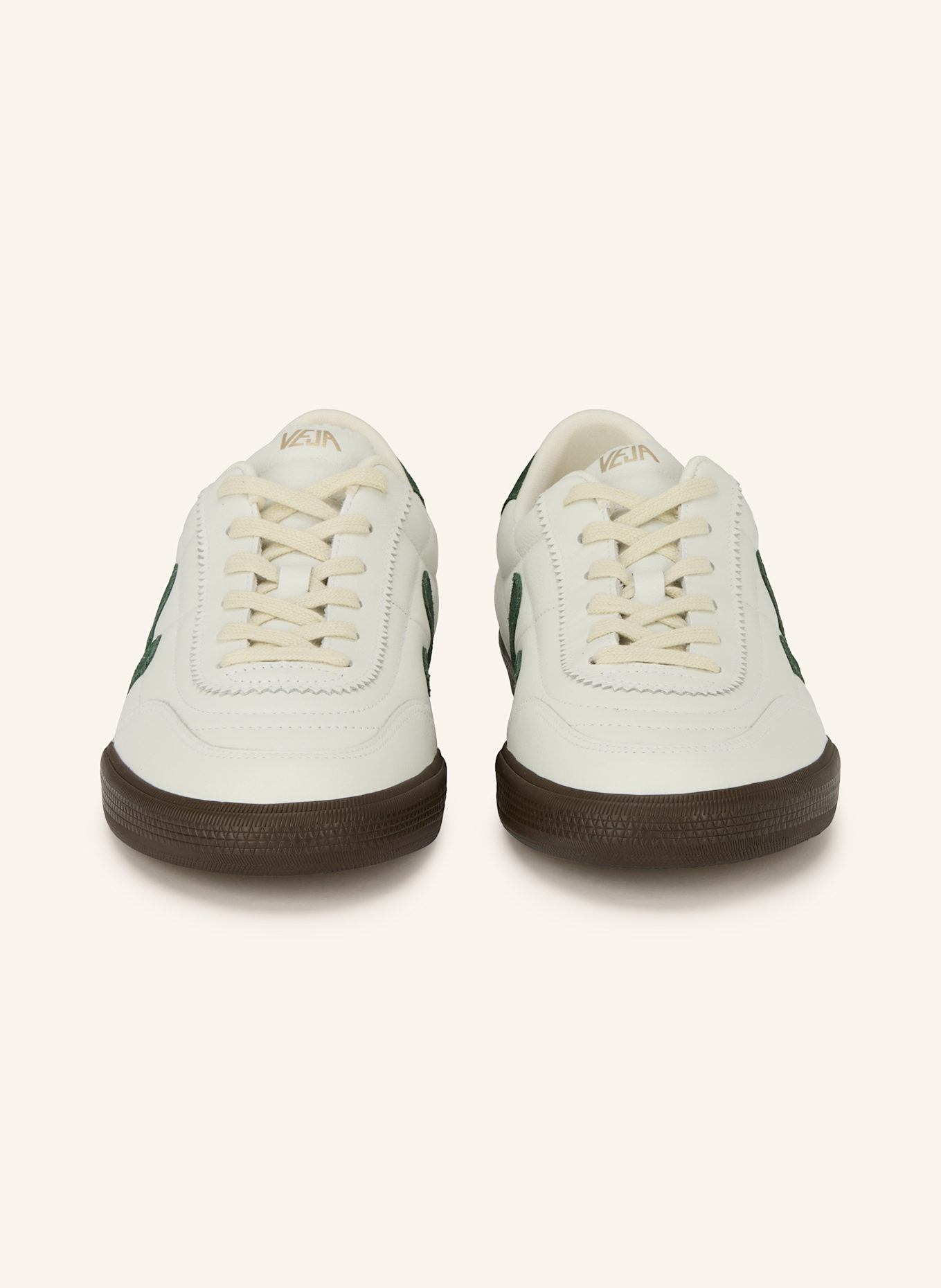 VEJA Sneaker PANENKA: WEISS / DUNKELGRÜN