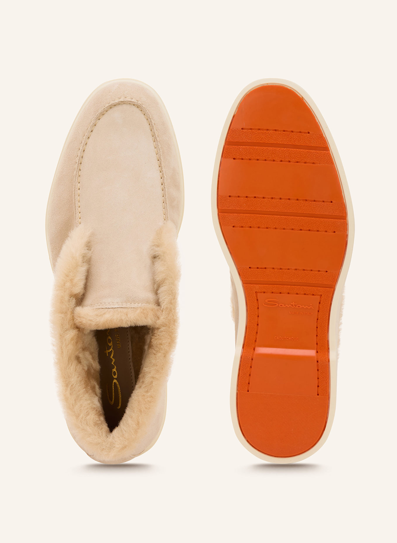 Santoni FORTUNE boots: CREAM