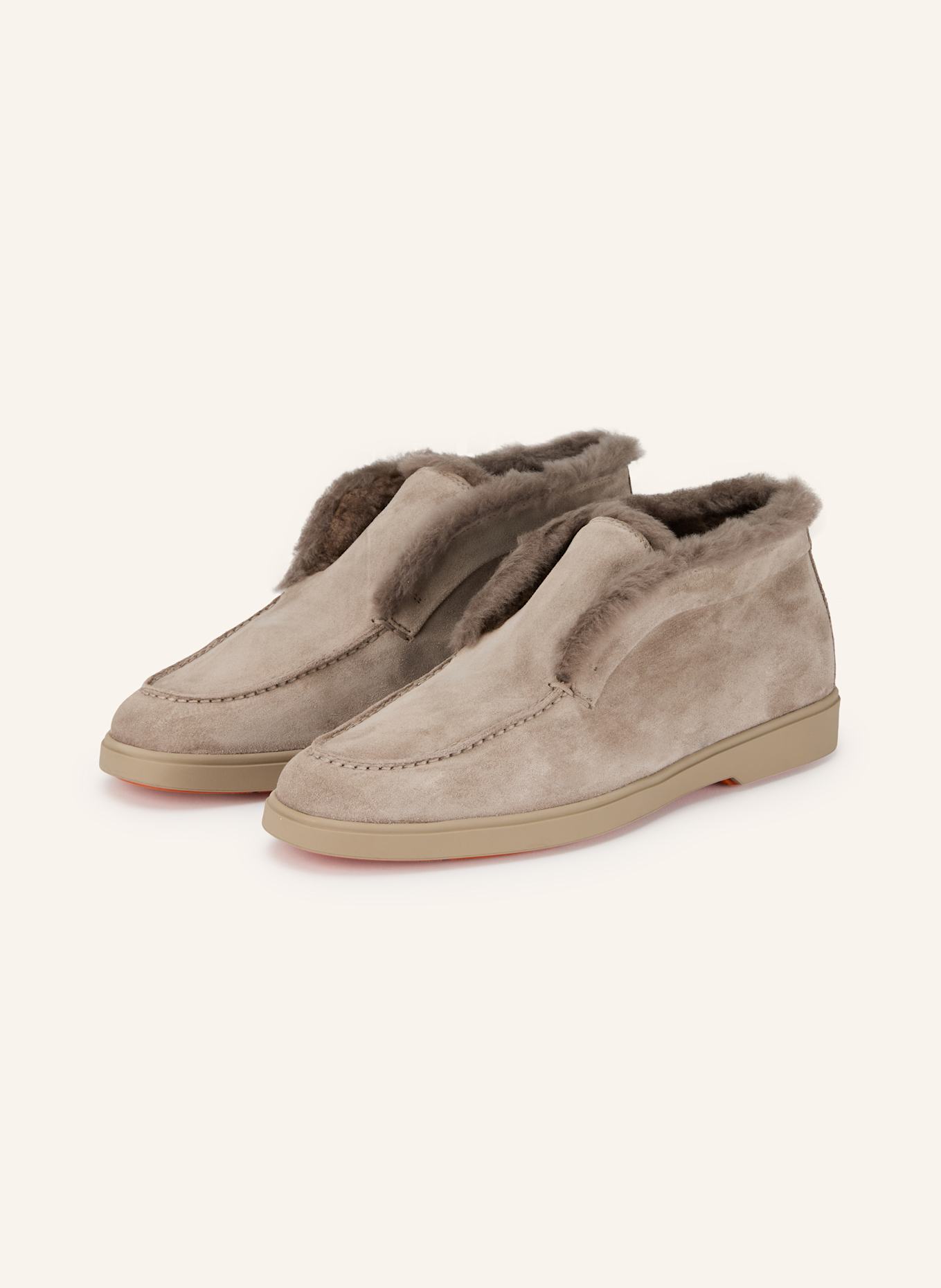 Santoni Botki FORTUNE: BEŻOWY