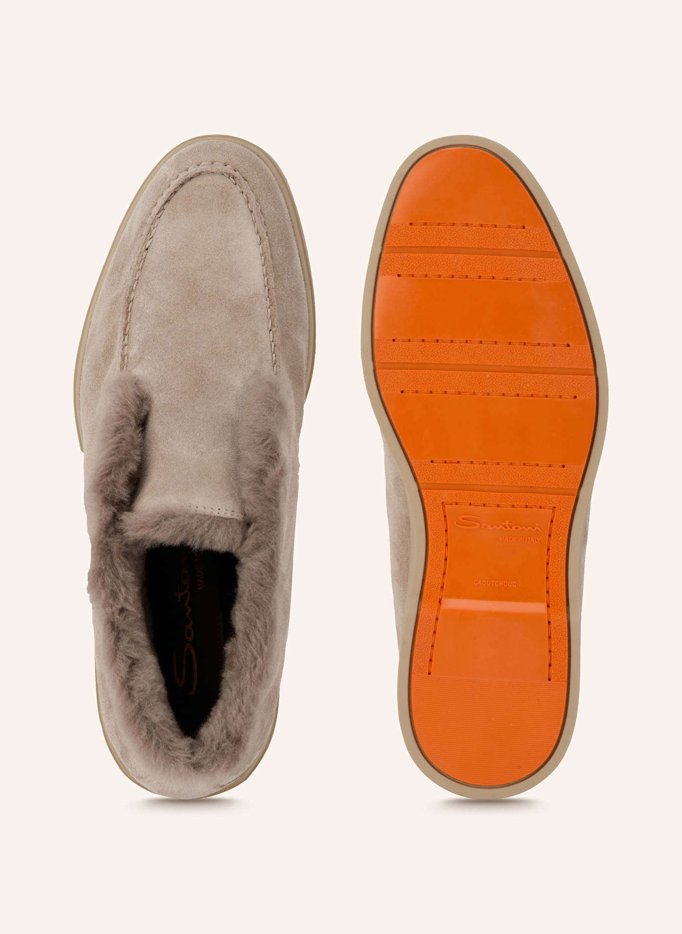 Santoni Botki FORTUNE: BEŻOWY