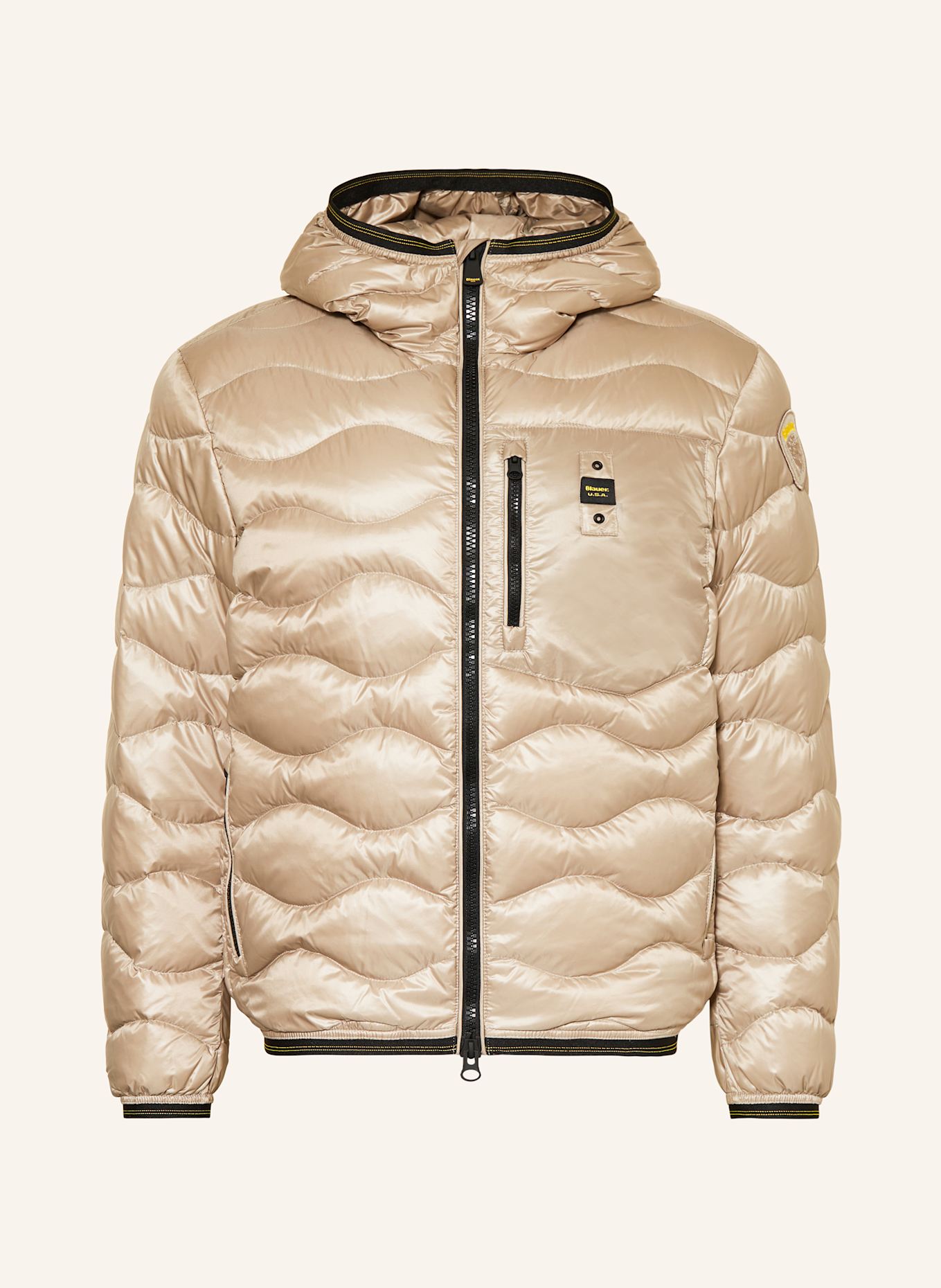 Blauer Daunenjacke WAVE: BEIGE