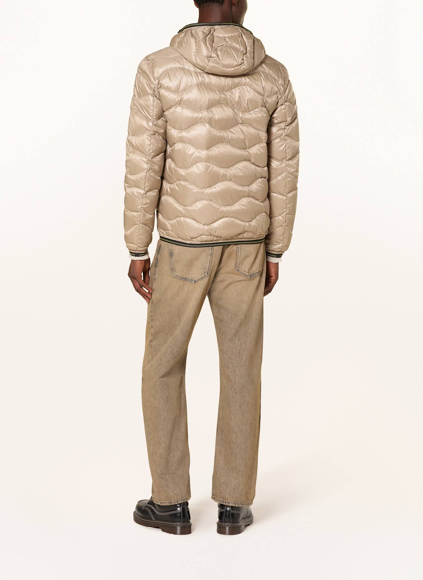 Blauer Daunenjacke WAVE: BEIGE
