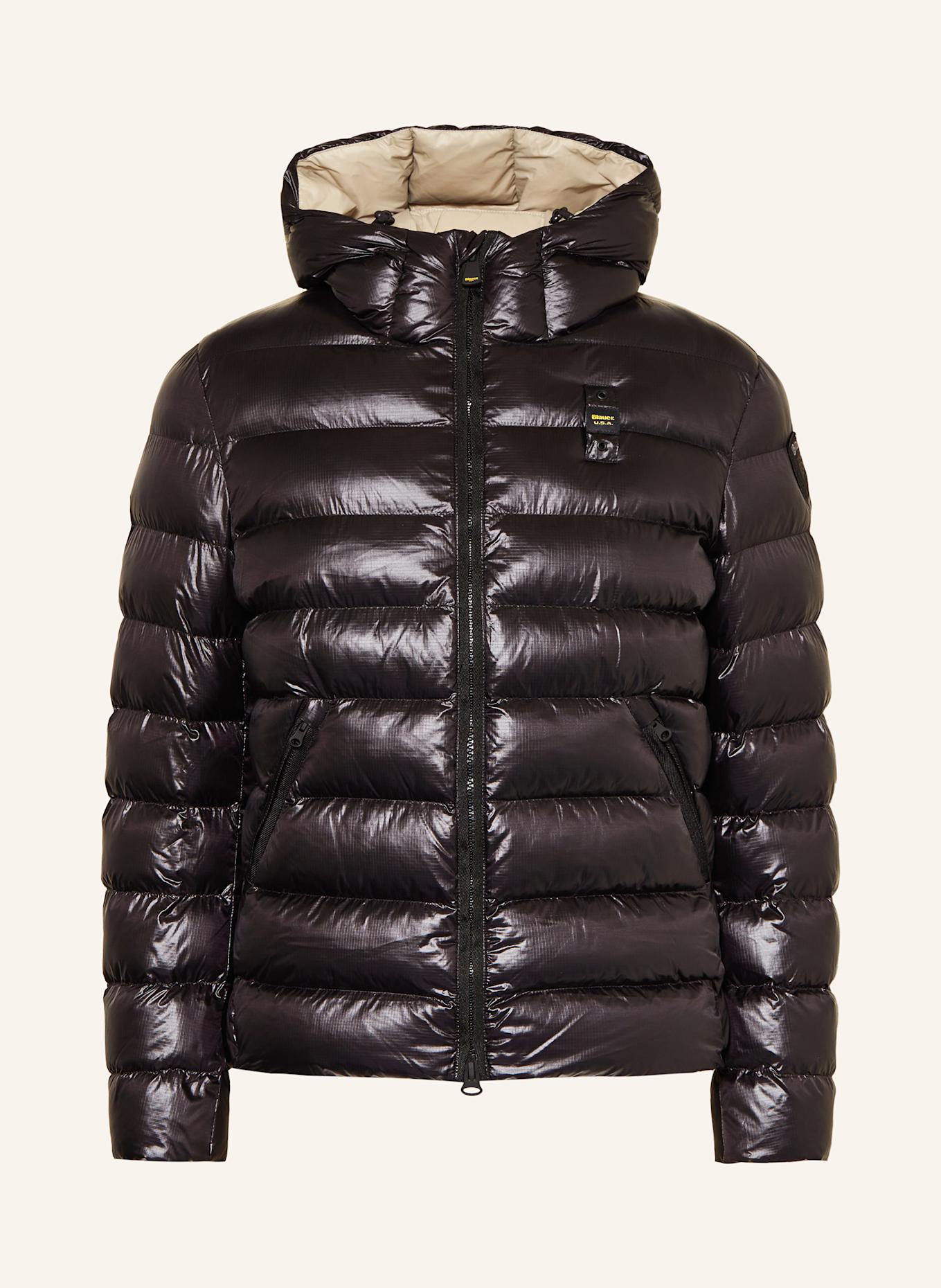 Blauer Steppjacke ADAMS mit DUPONT™ SORONA®-Isolierung: SCHWARZ