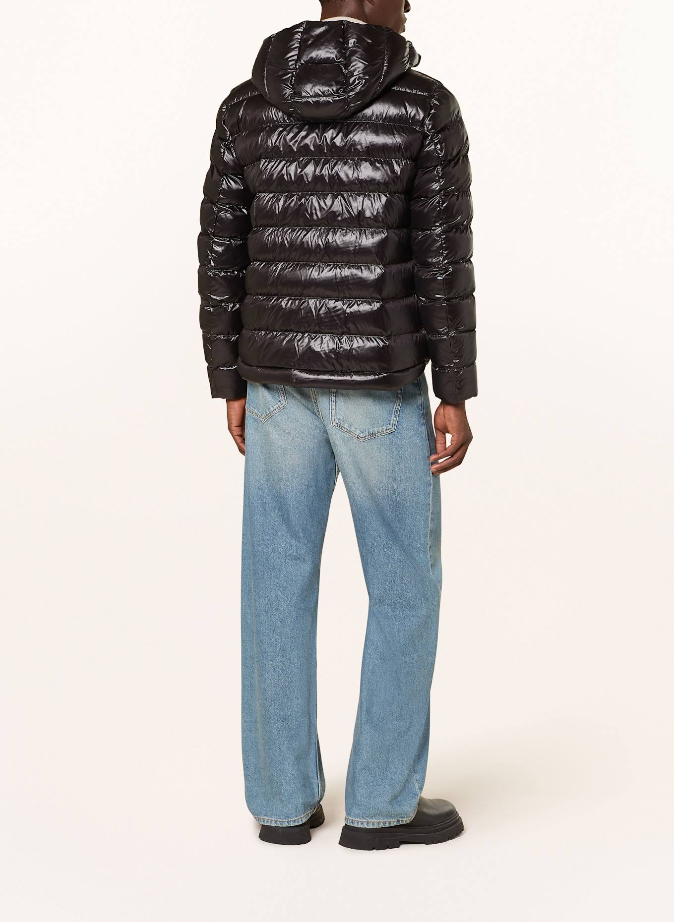 Blauer Steppjacke ADAMS mit DUPONT™ SORONA®-Isolierung: SCHWARZ