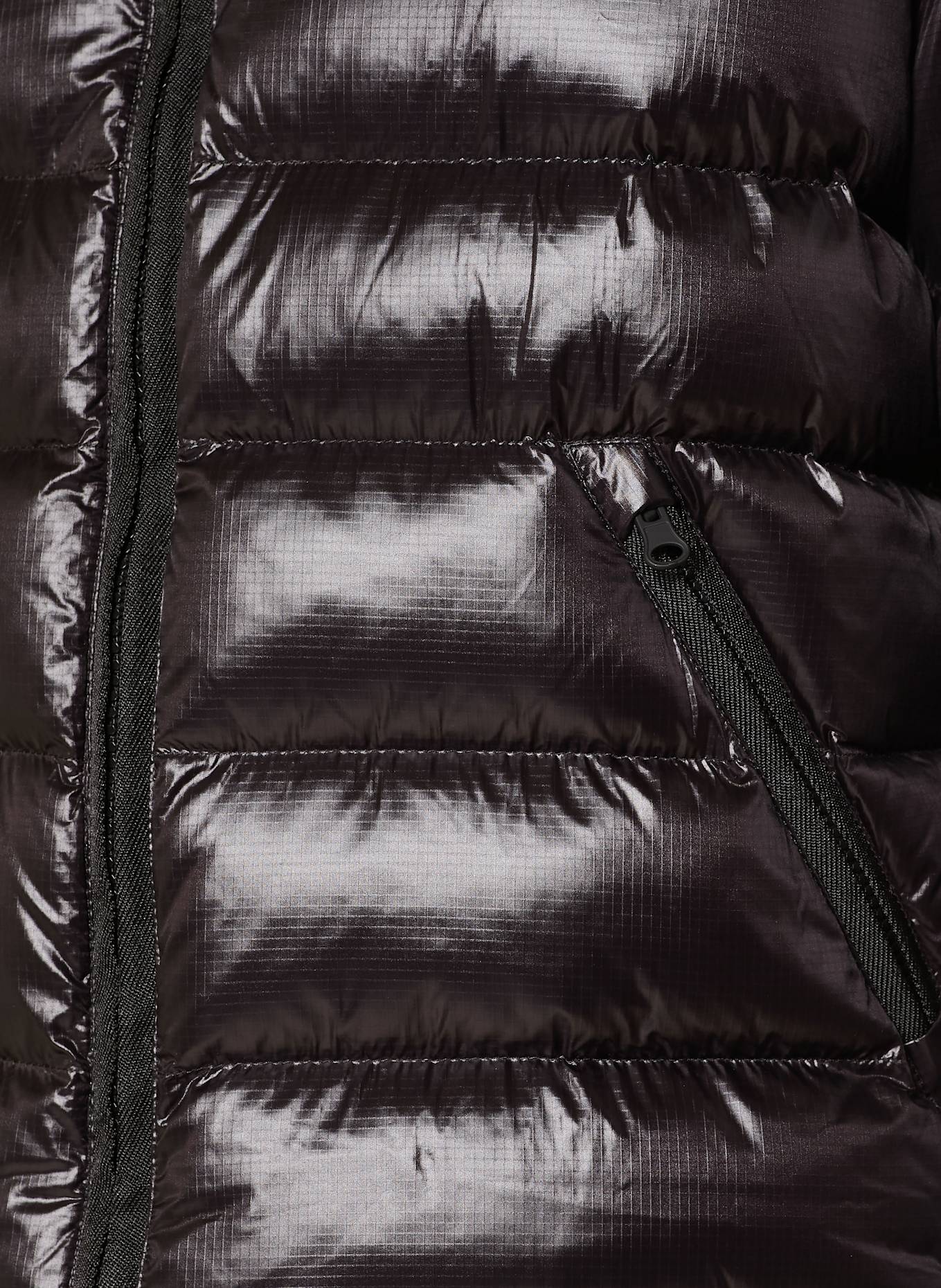 Blauer Steppjacke ADAMS mit DUPONT™ SORONA®-Isolierung: SCHWARZ