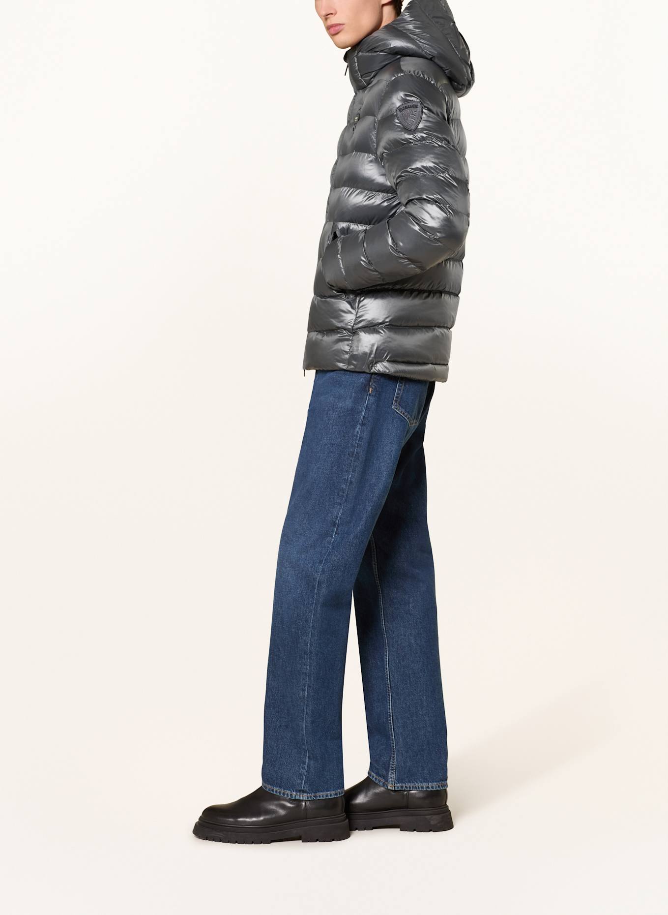 Blauer Steppjacke ADAMS mit DUPONT™ SORONA®-Isolierung: DUNKELGRAU