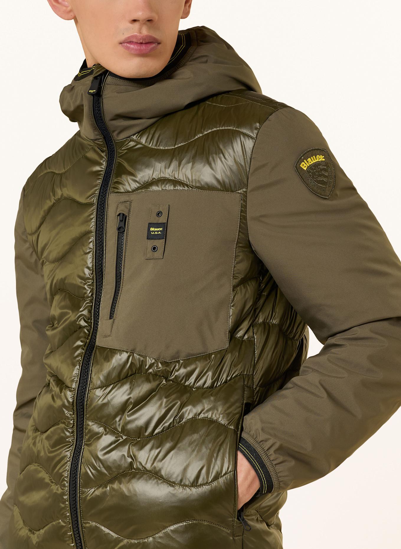 Blauer Steppjacke ALBERT: OLIV