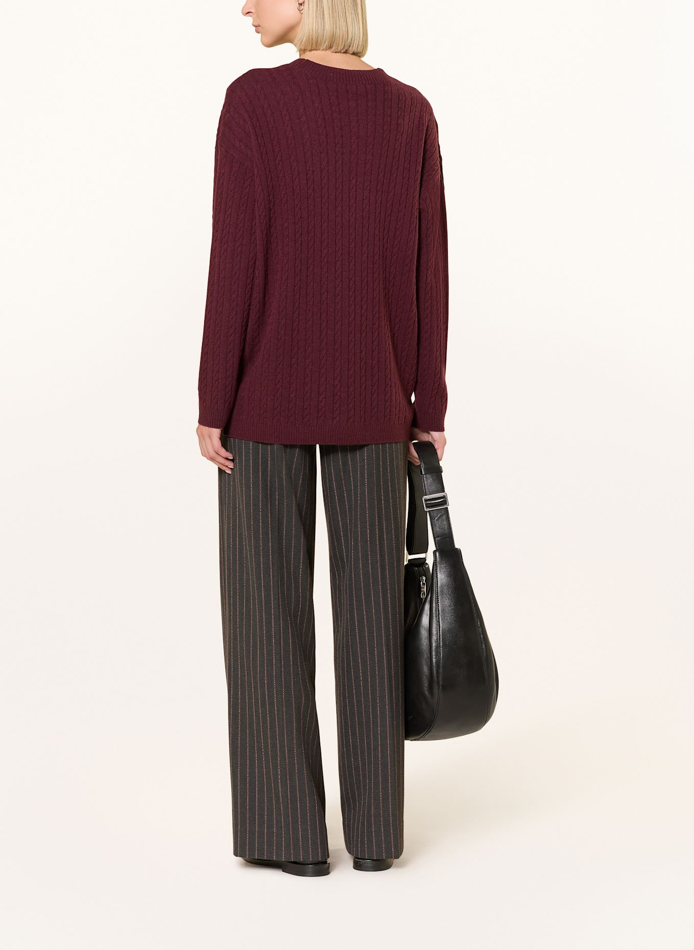 COPENHAGEN MUSE Marlenehose CMTAILOR: DUNKELGRAU / DUNKELORANGE