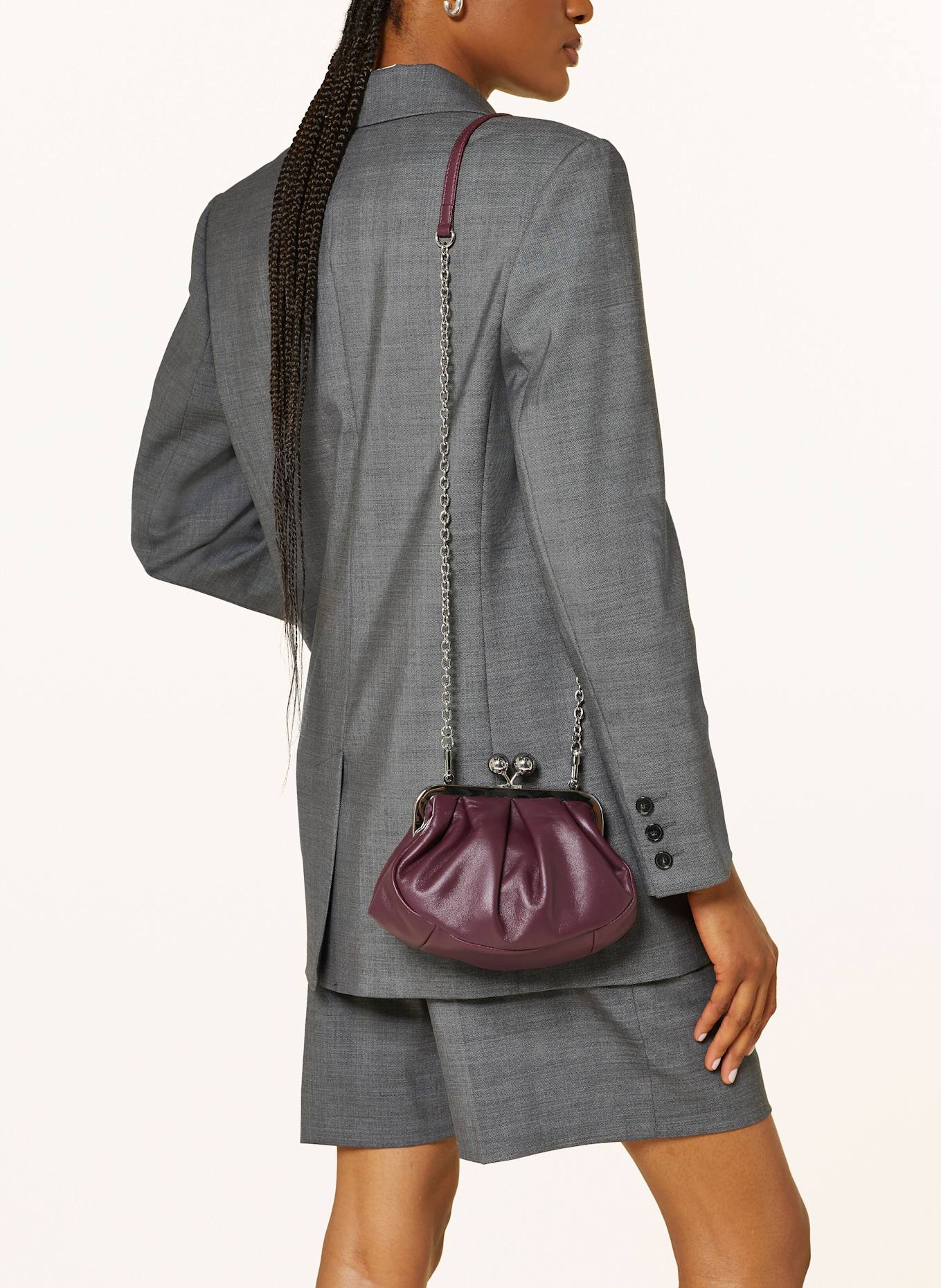 WEEKEND Max Mara Torba na ramię PRATI: CIEMNOCZERWONY