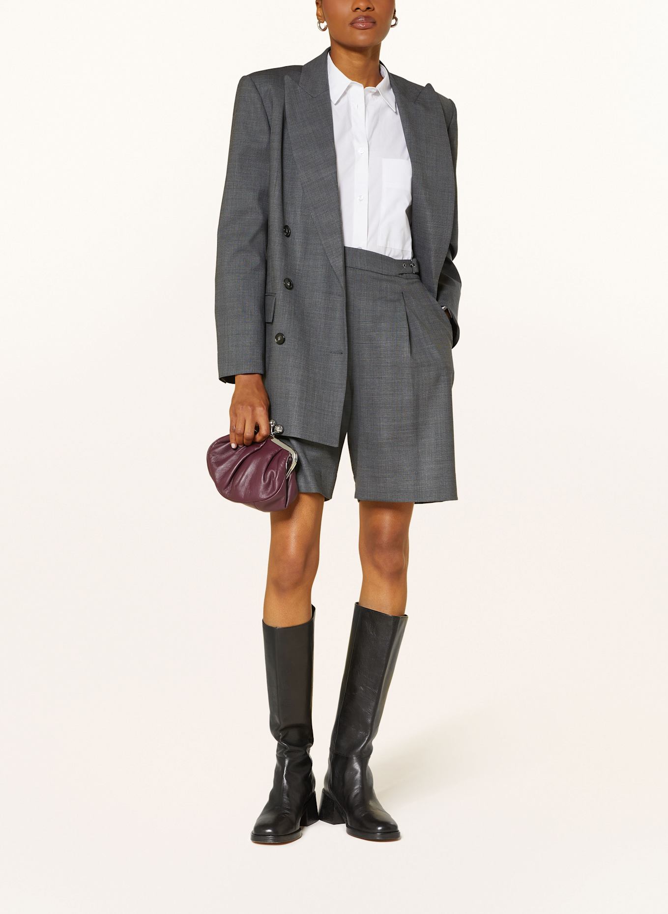 WEEKEND Max Mara Torba na ramię PRATI: CIEMNOCZERWONY