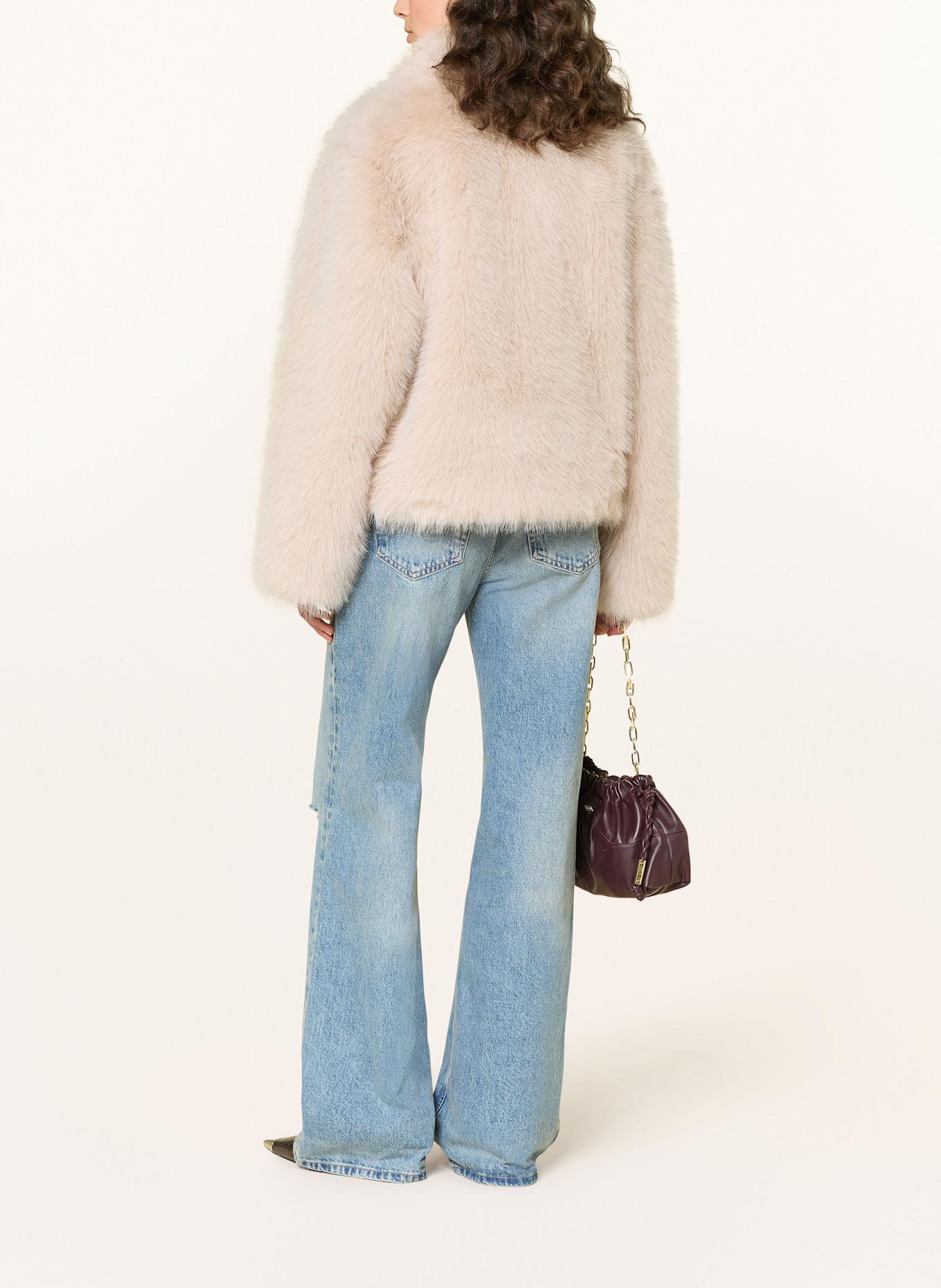 MRS & HUGS Kunstfell-Jacke: CREME