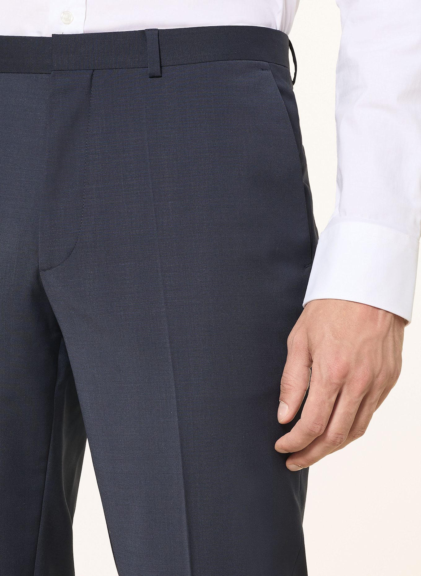 HUGO Anzughose HESTEN Slim Fit: DUNKELBLAU