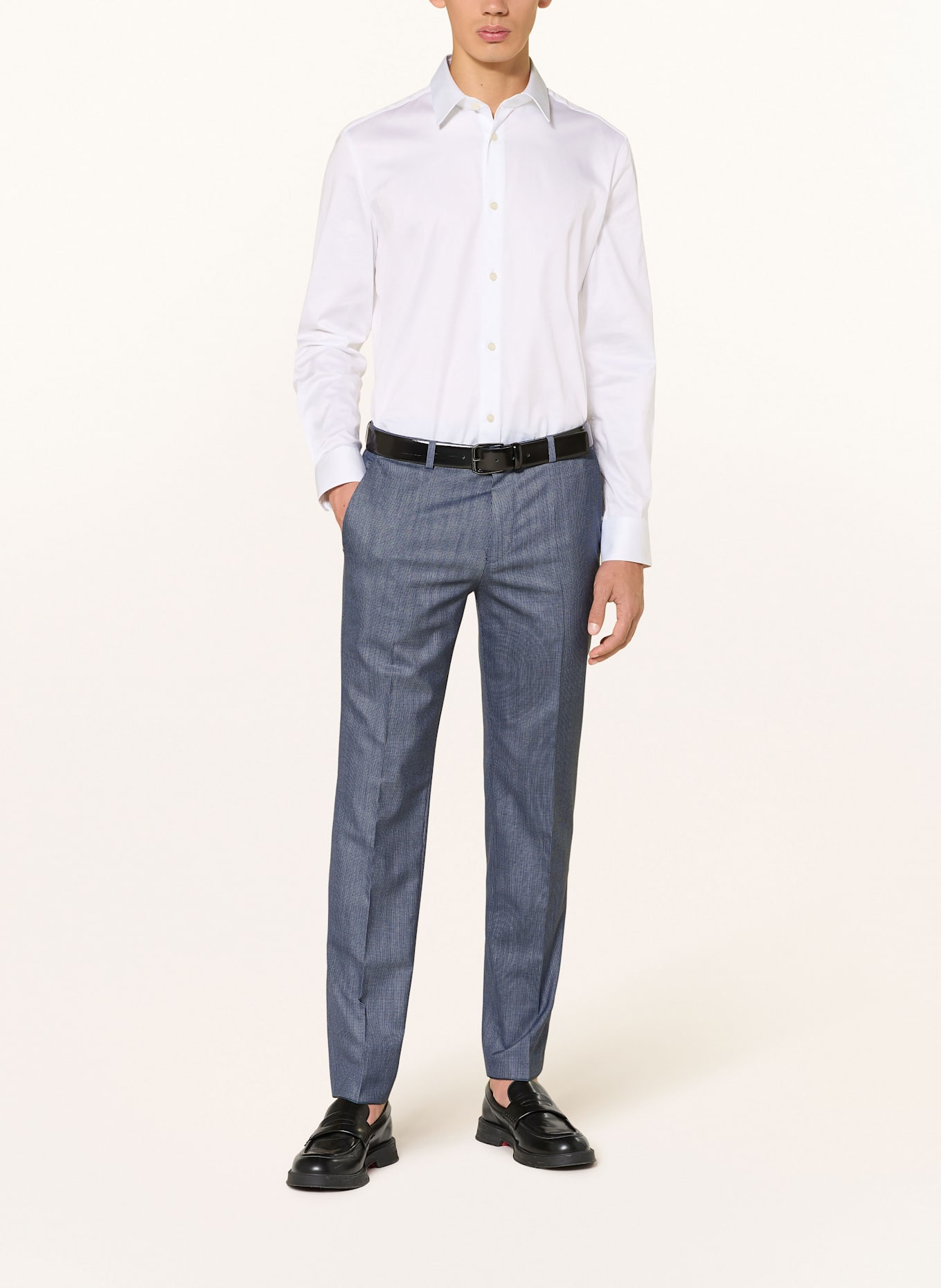 HUGO Spodnie garniturowe HESTEN extra slim fit: 427 MEDIUM BLUE