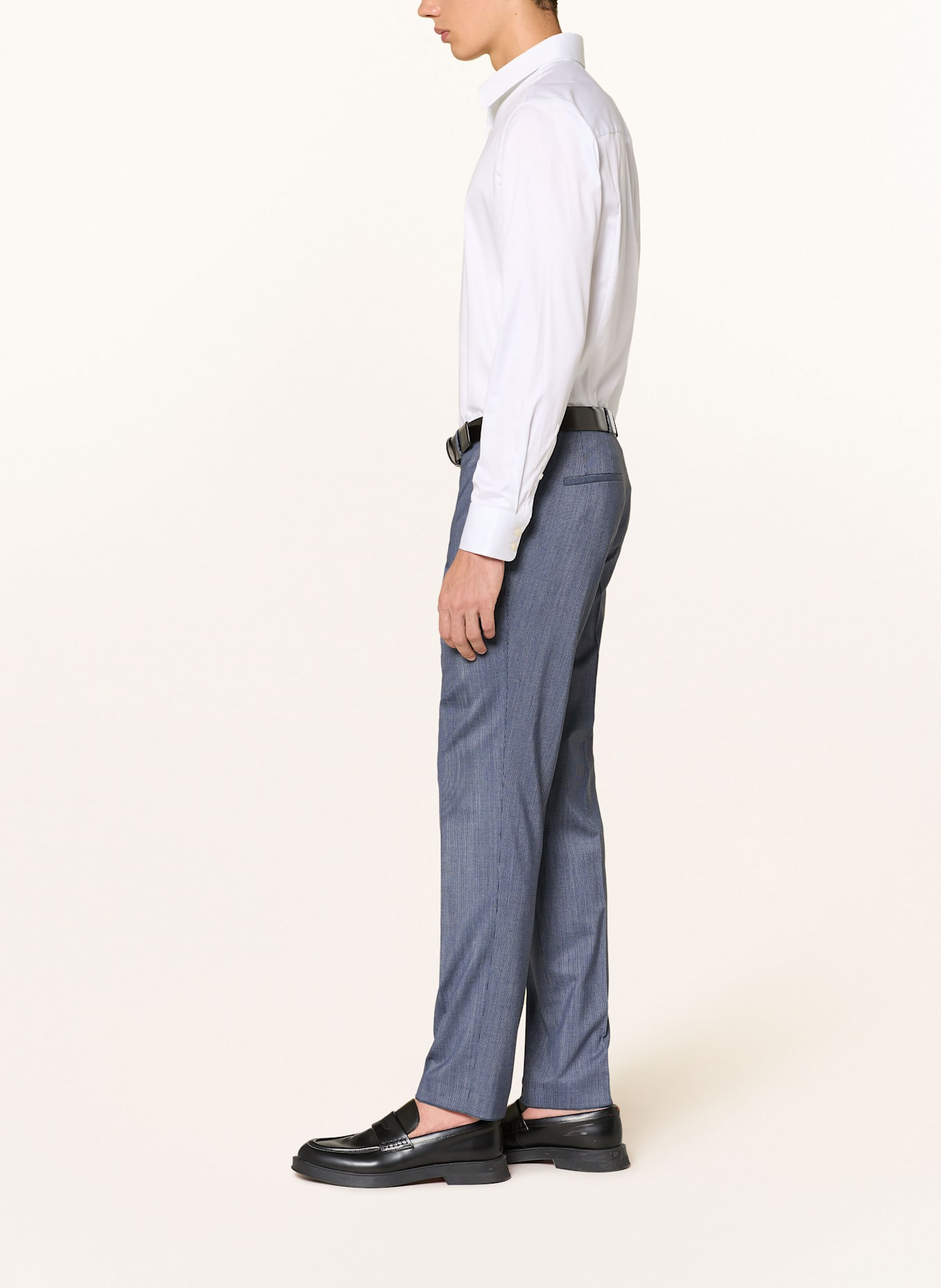 HUGO Spodnie garniturowe HESTEN extra slim fit: 427 MEDIUM BLUE