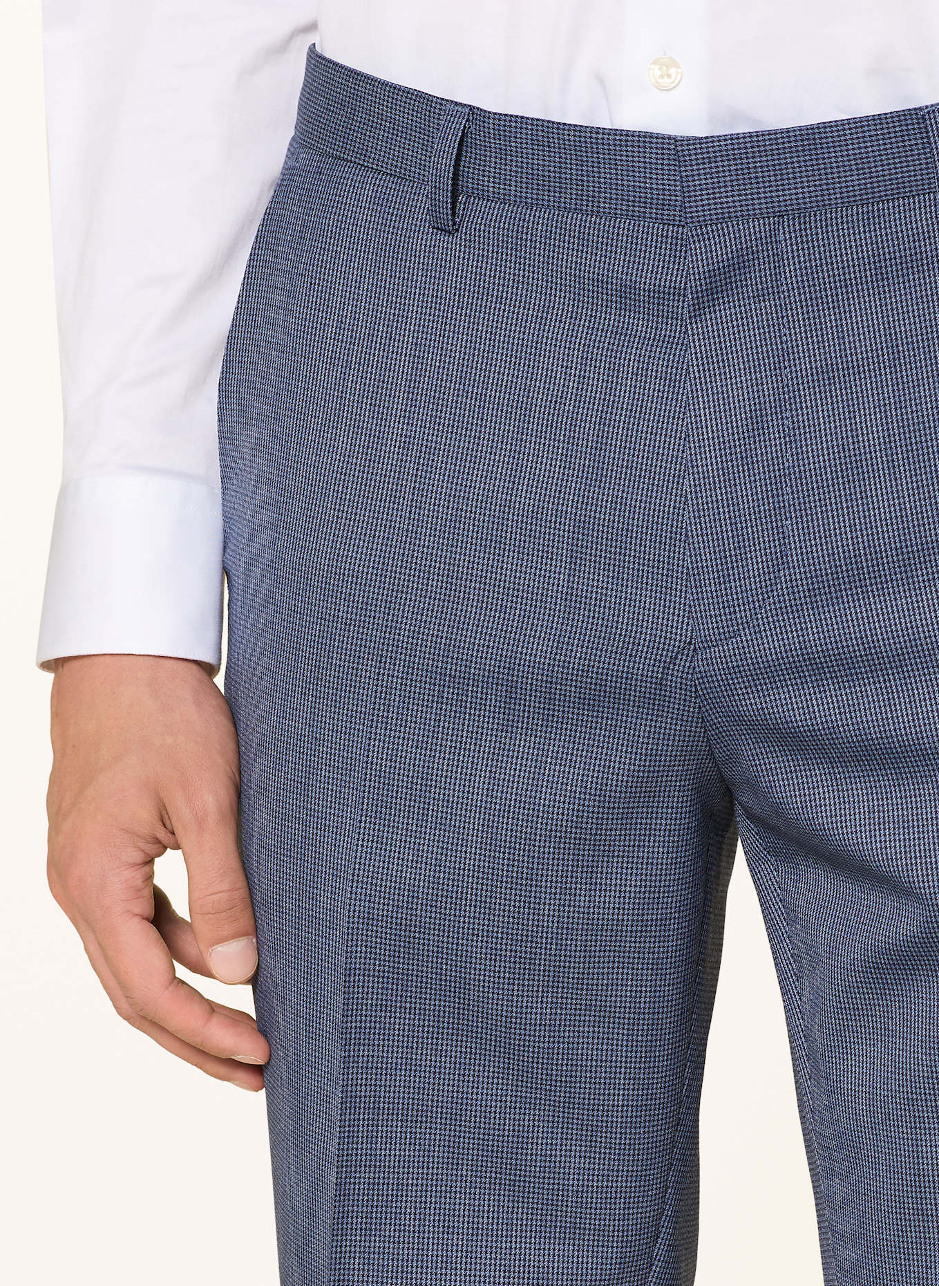HUGO Spodnie garniturowe HESTEN extra slim fit: 427 MEDIUM BLUE