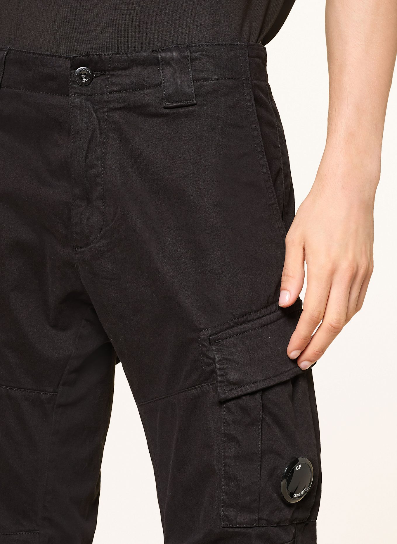 C.P. COMPANY Cargohose Ergonomic Fit: SCHWARZ