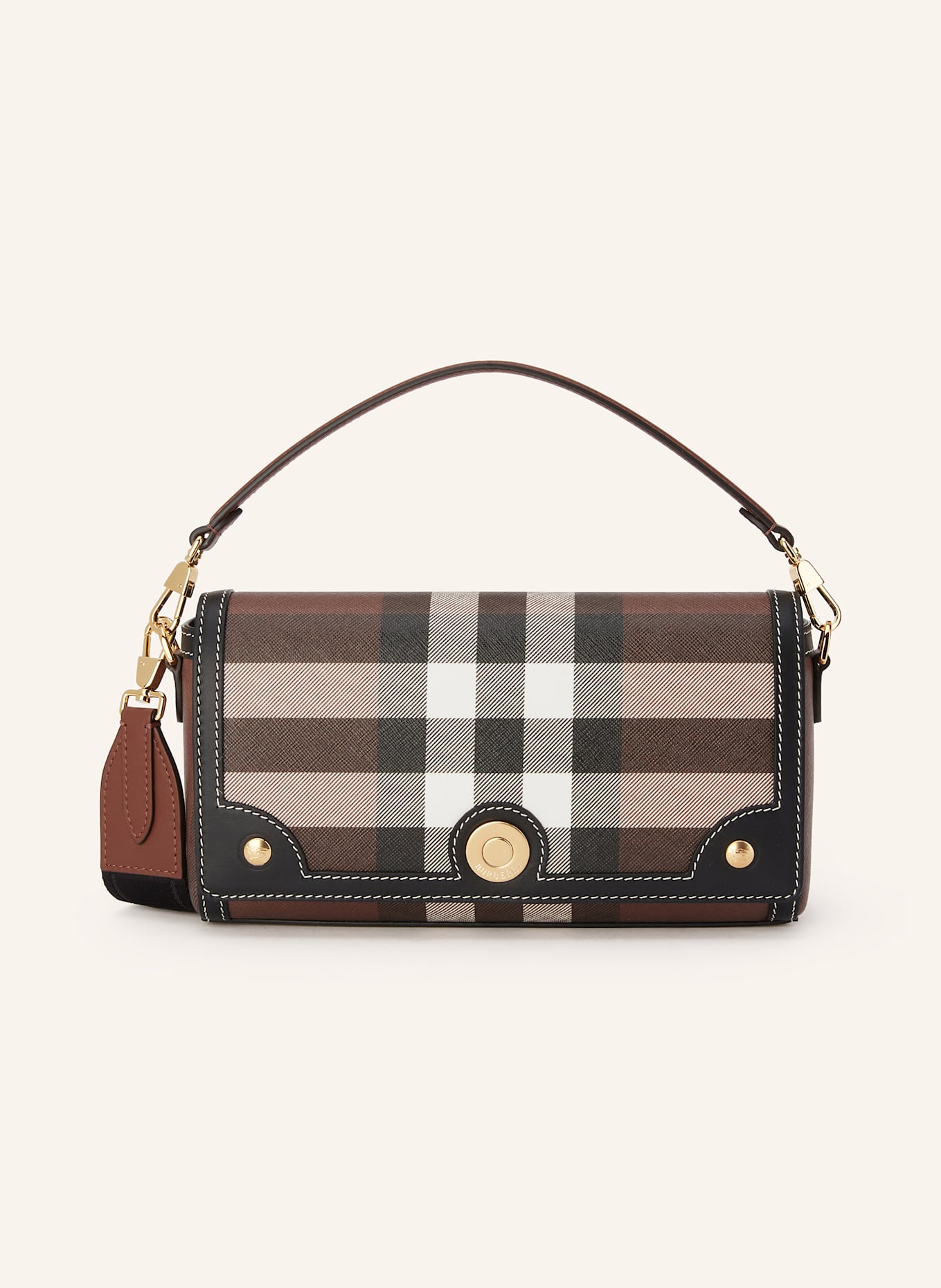 BURBERRY Torba na ramię NOTE: BIAŁY / CZARNY