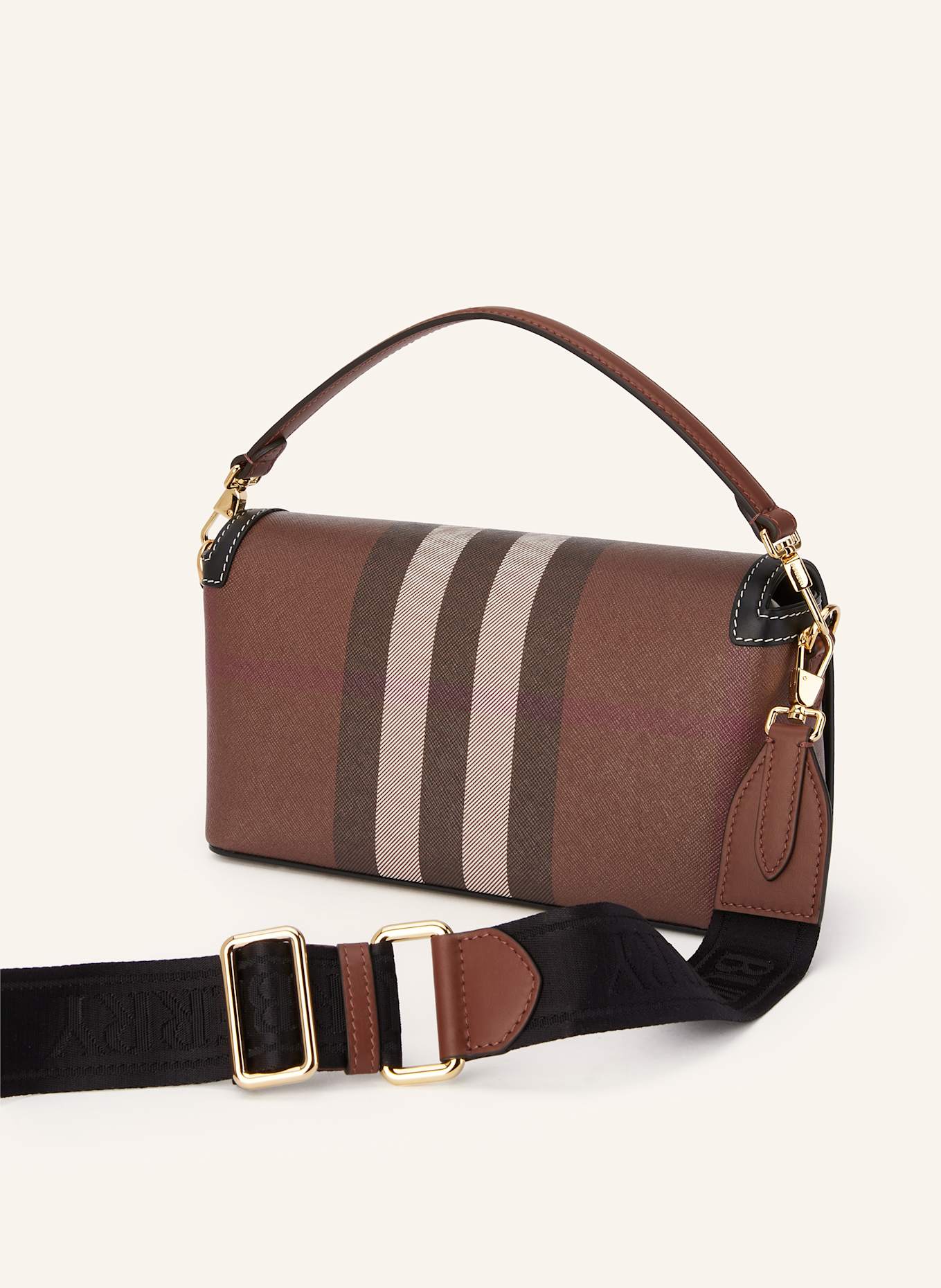 BURBERRY Torba na ramię NOTE: BIAŁY / CZARNY