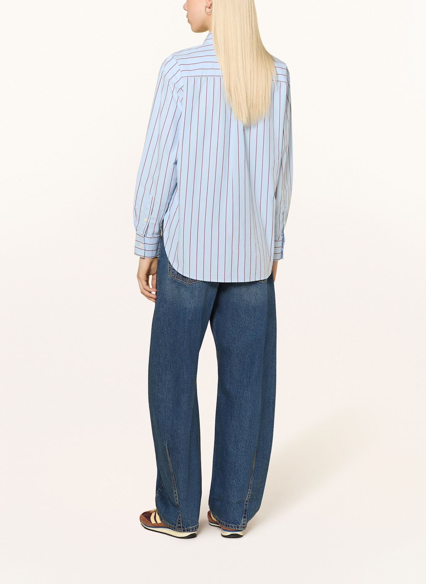 Levi's® Hemdbluse HARLIE: HELLBLAU / BRAUN