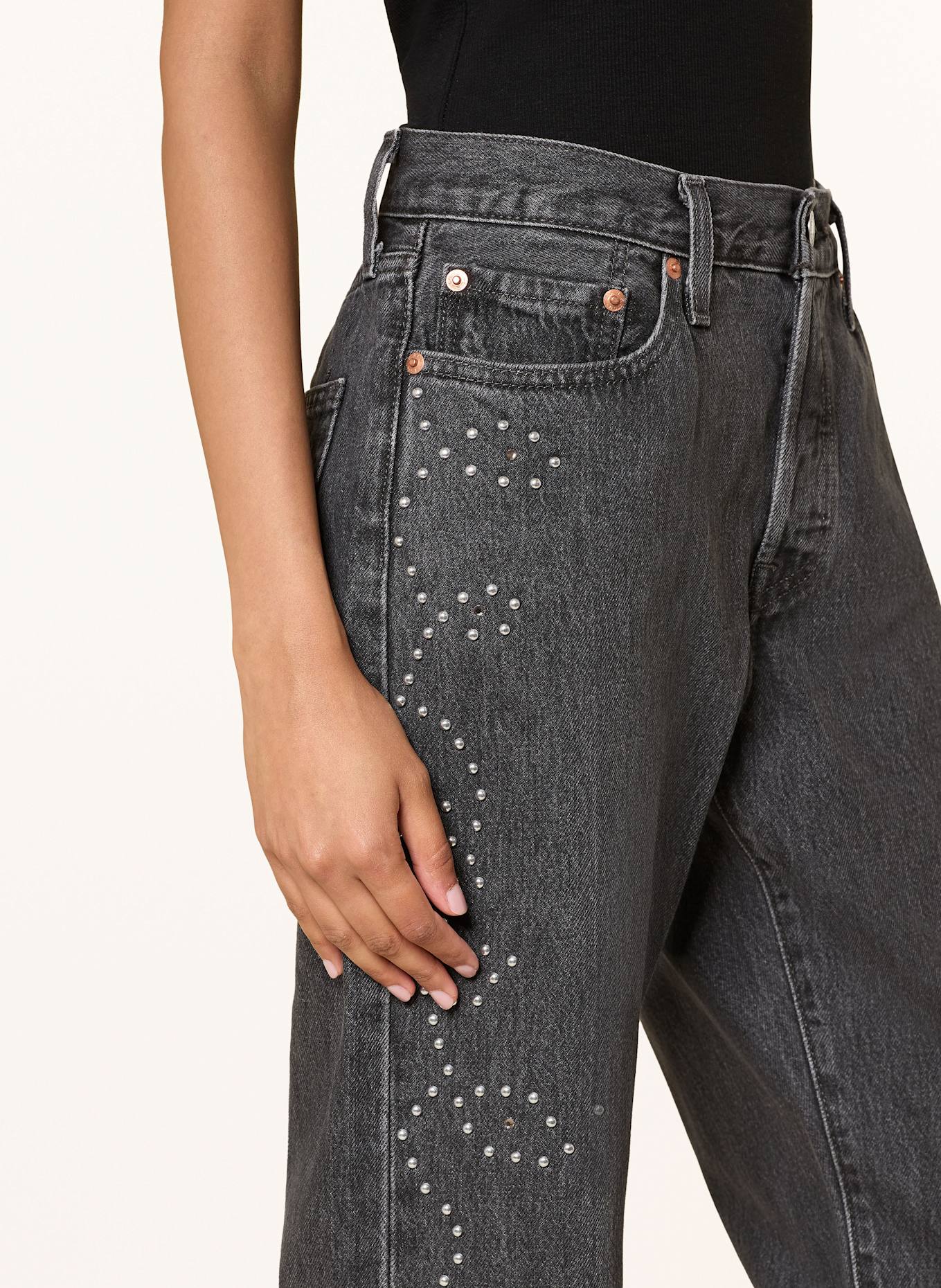 Levi's® Straight Jeans 501 90S mit Nieten: 92 Blacks