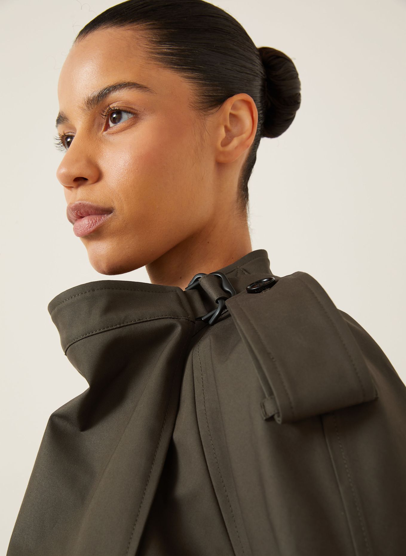 BURBERRY Peleryna: CIEMNOBRĄZOWY