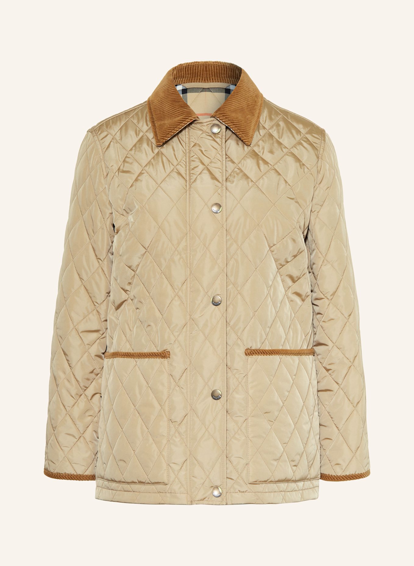 BURBERRY Kurtka pikowana: JASNOBRĄZOWY